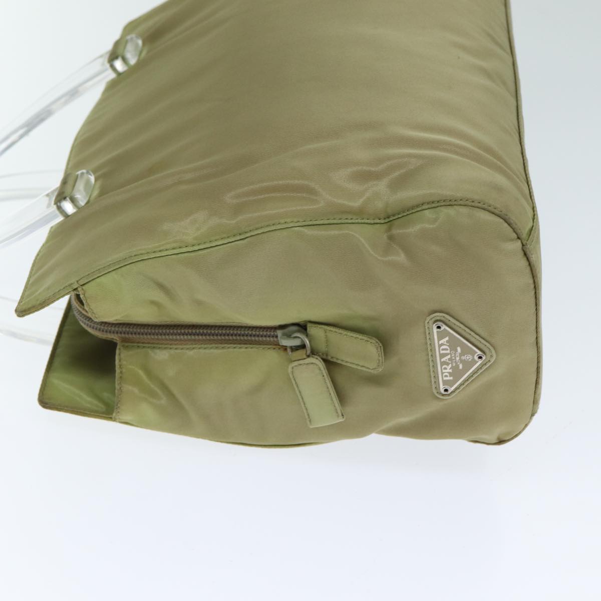 Luxury PradaNylon Hand Bag Beige 80104