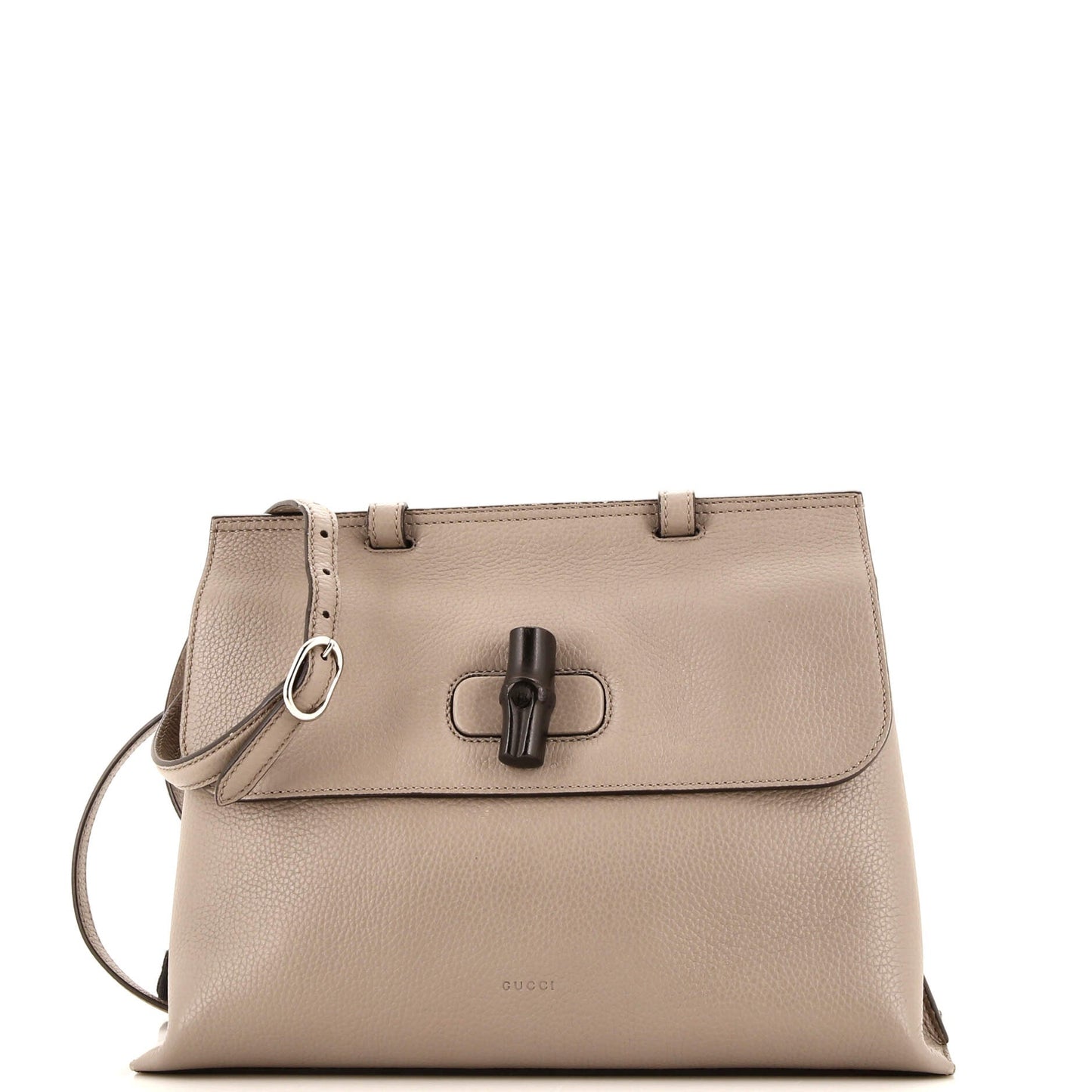 Luxury Gucci Trending 2025 Bamboo Daily Top Handle Bag Leather Medium