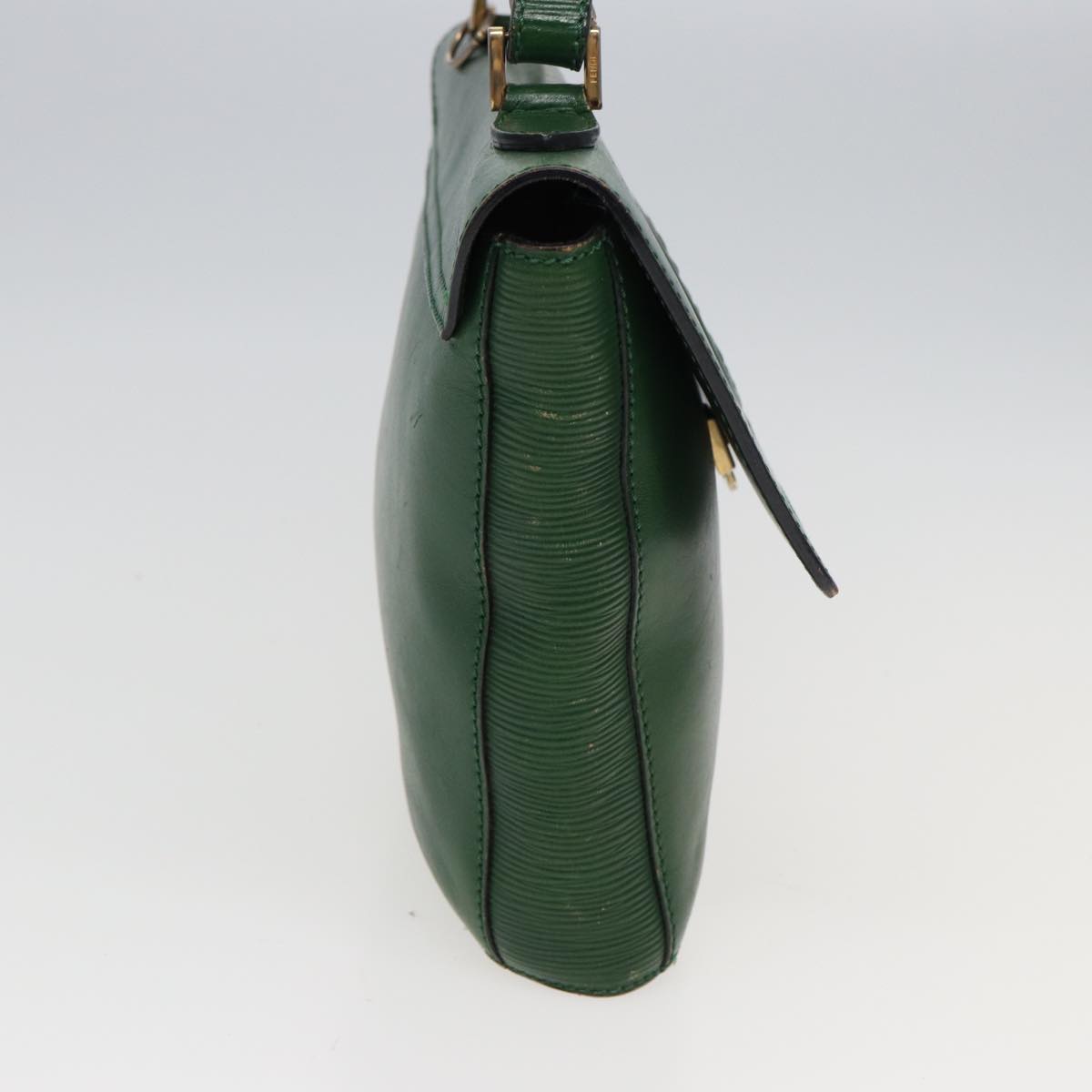 Luxury Fendi Shoulder Bag Leather Green80862