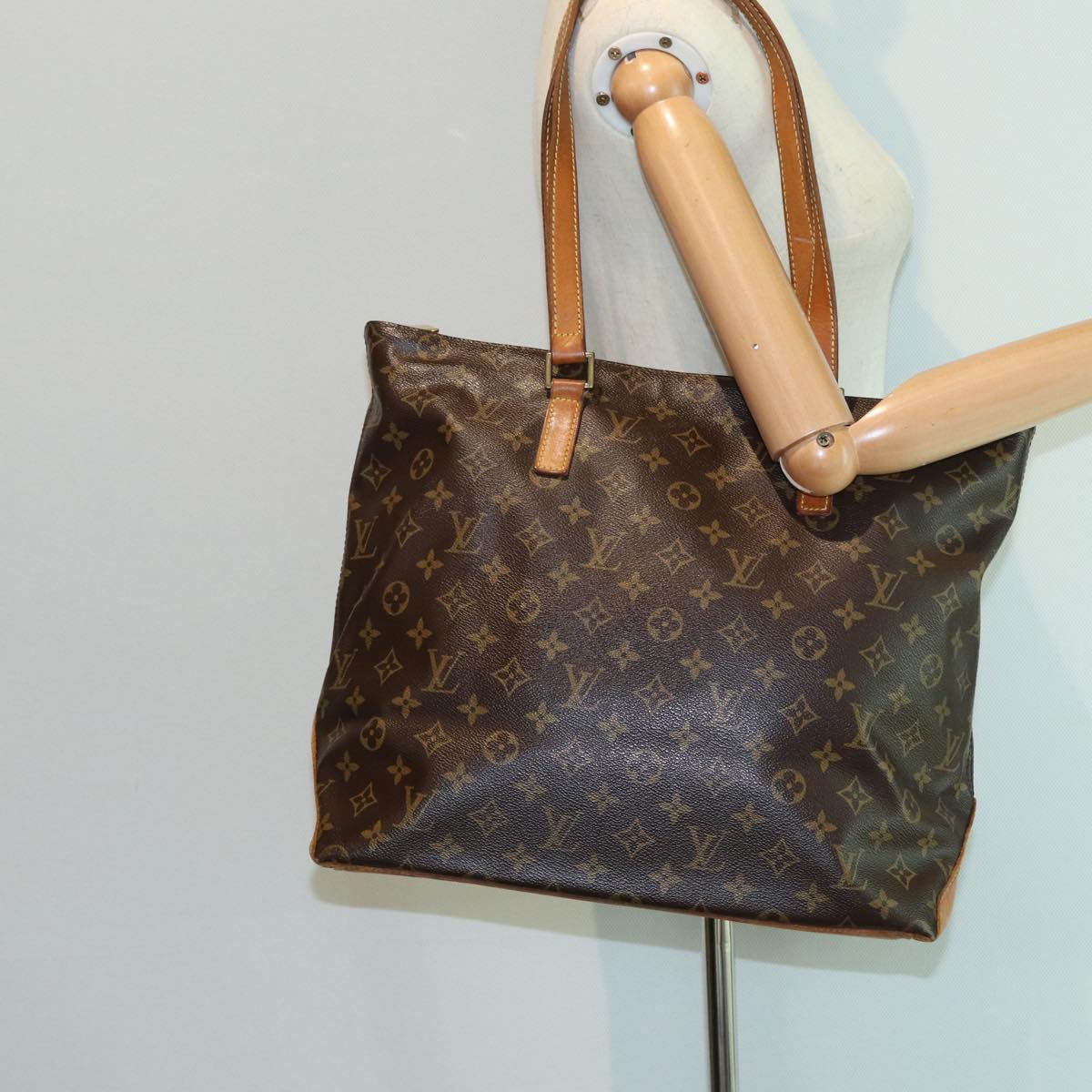 LOUIS VUITTON Monogram Cabas Mezzo Tote Bag M51151 LV 81084
