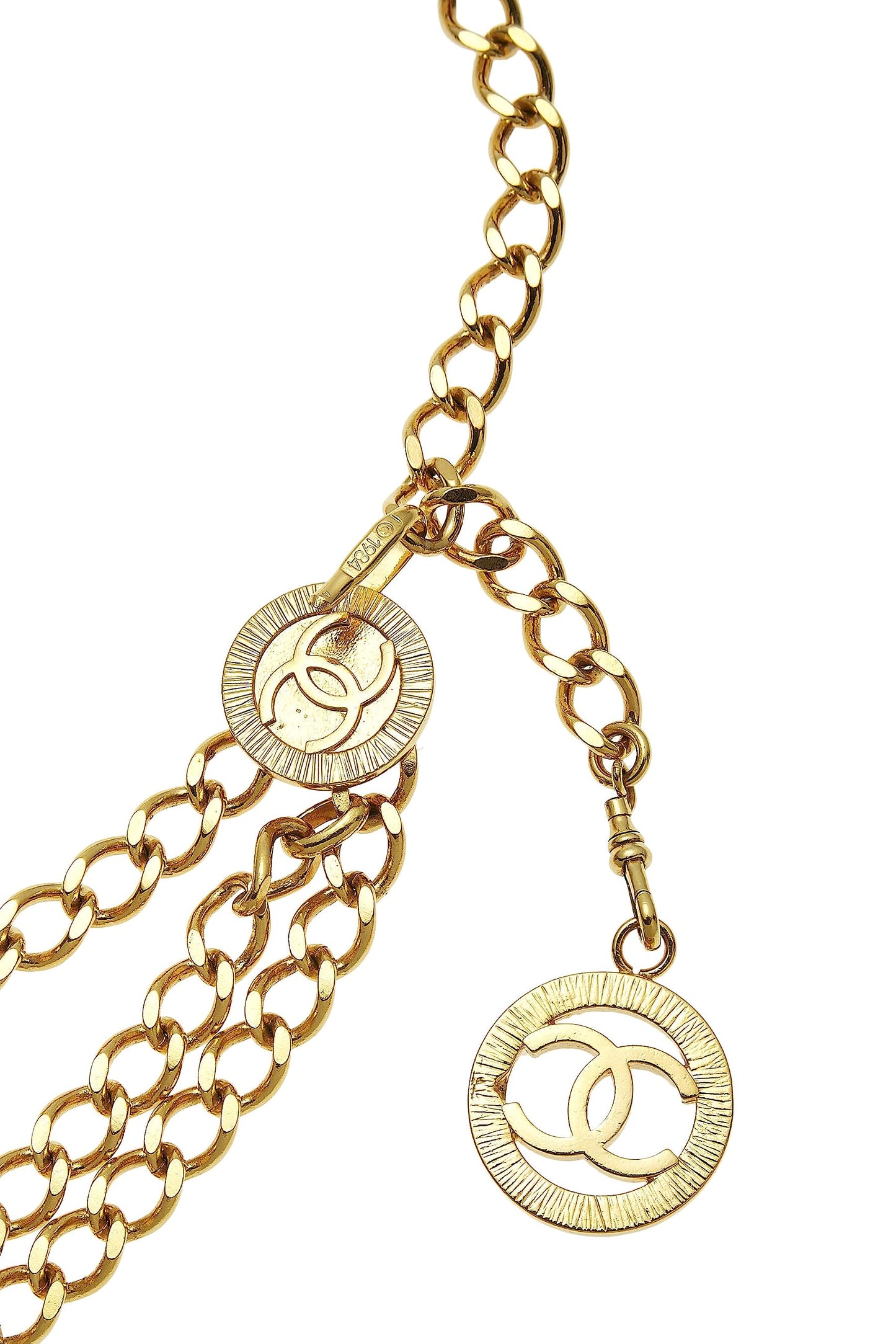 Chanel, Gold Sunburst 'CC' Chain Belt 3, Gold