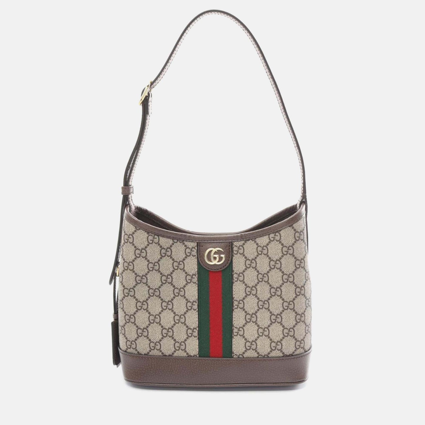Luxury Gucci Trending 2025 Beige Brown Multicolor Coated Canvas Leather Ophidia GG Supreme Small Shoulder Bag