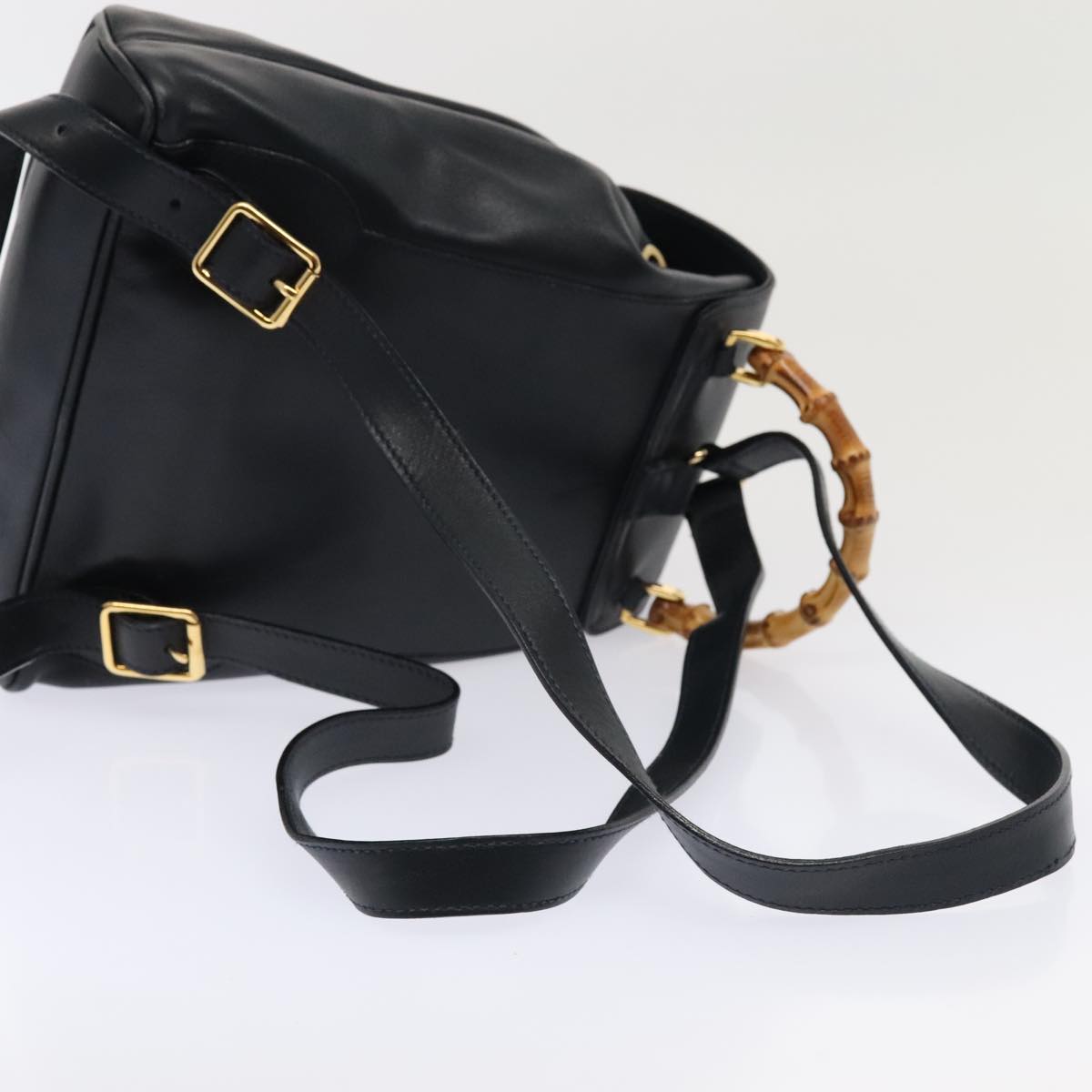 Gucci Bamboo Leather Backpack Bag ()