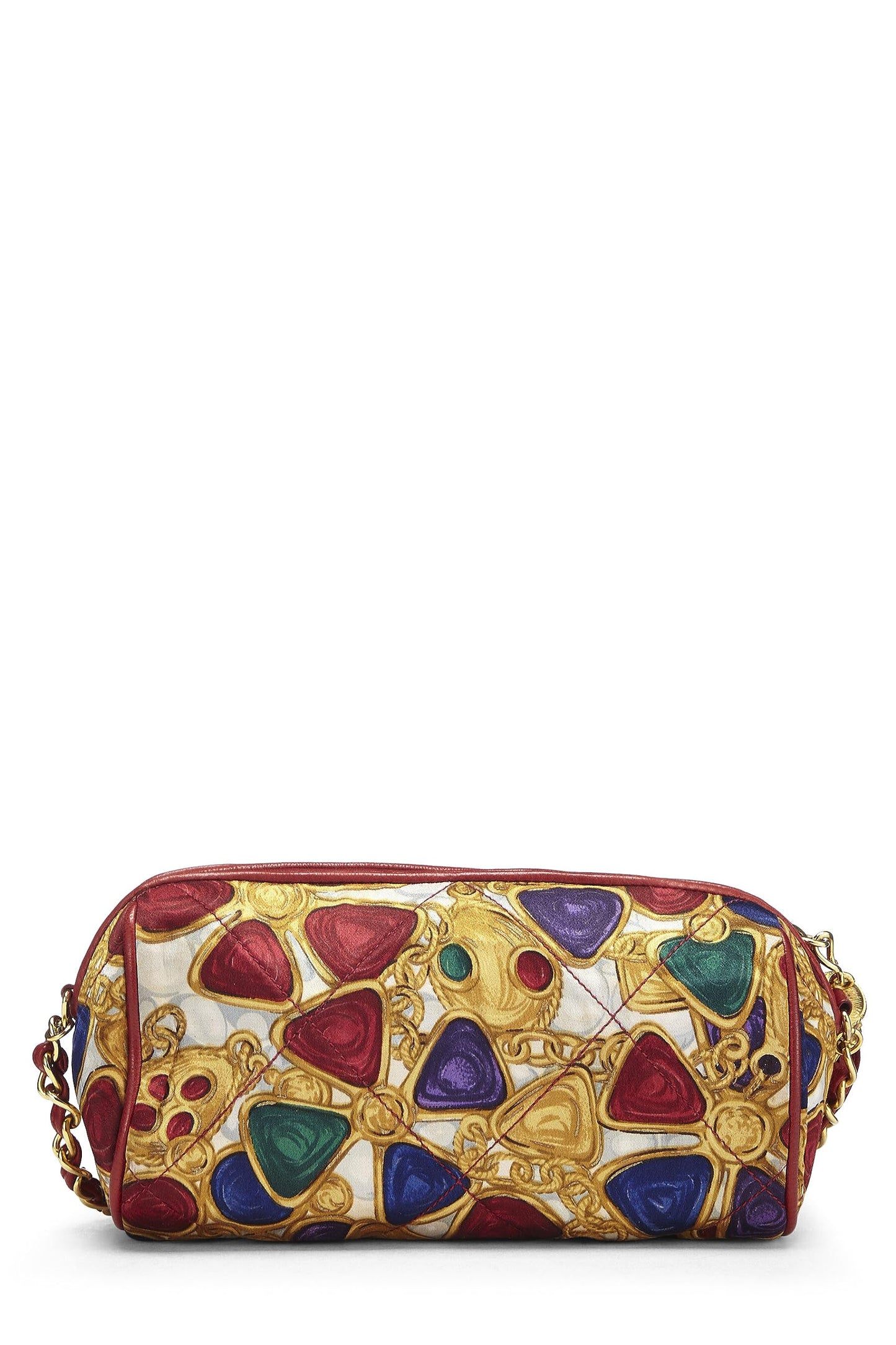 Chanel, Red Stain Gripoix Barrel Mini Bag, Red