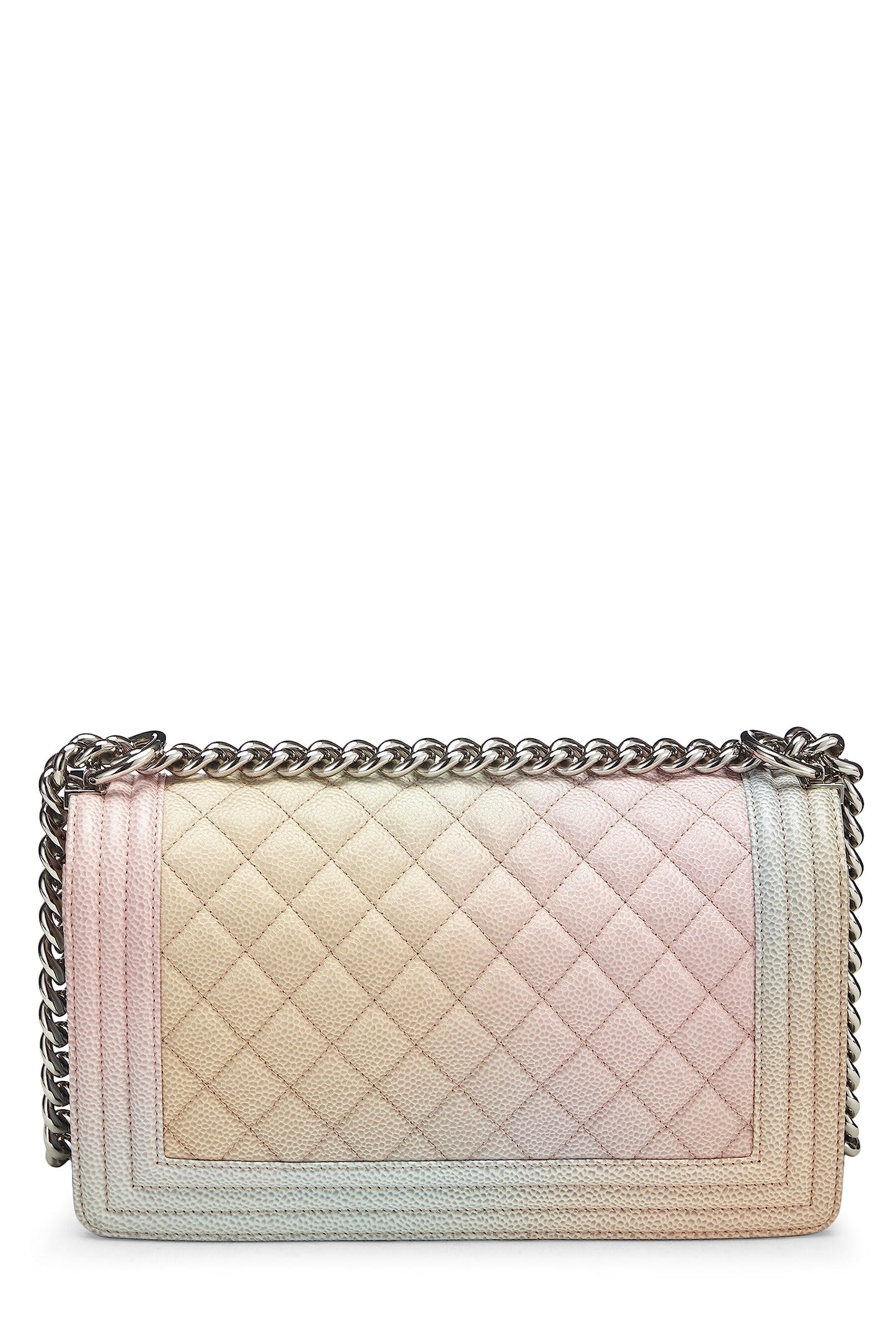 Chanel, Rainbow Quilted Caviar Boy Bag Medium, Multi