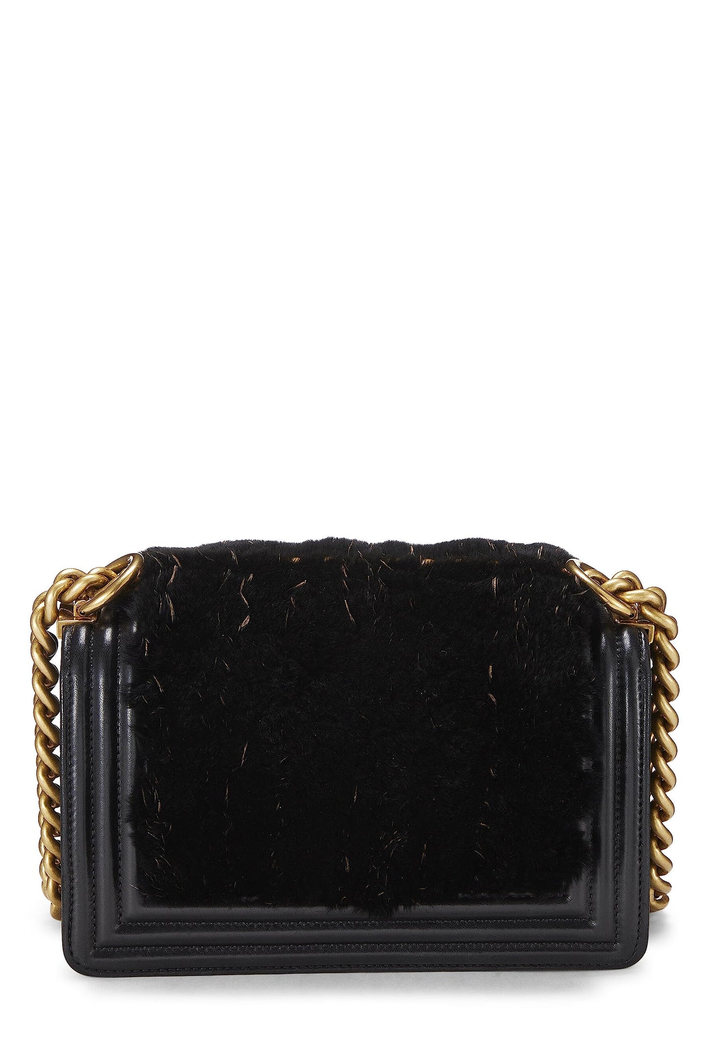 Chanel, Black Lapin Boy Bag Small, Black