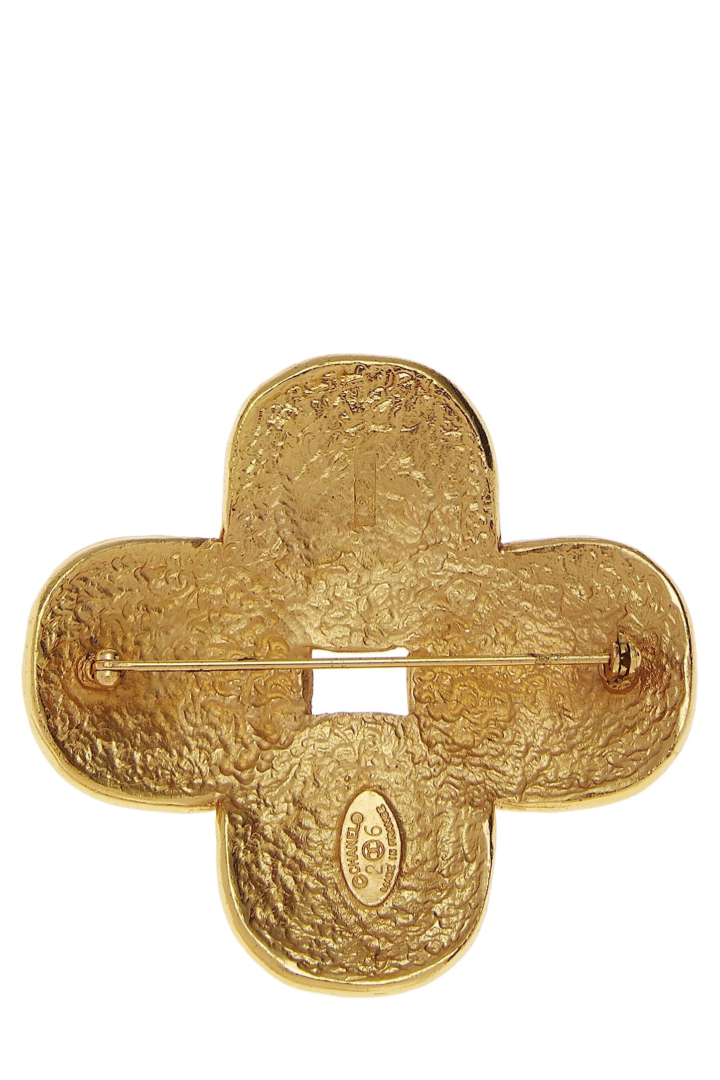 Chanel, Gold & Multicolor Gripoix Pin, Multi
