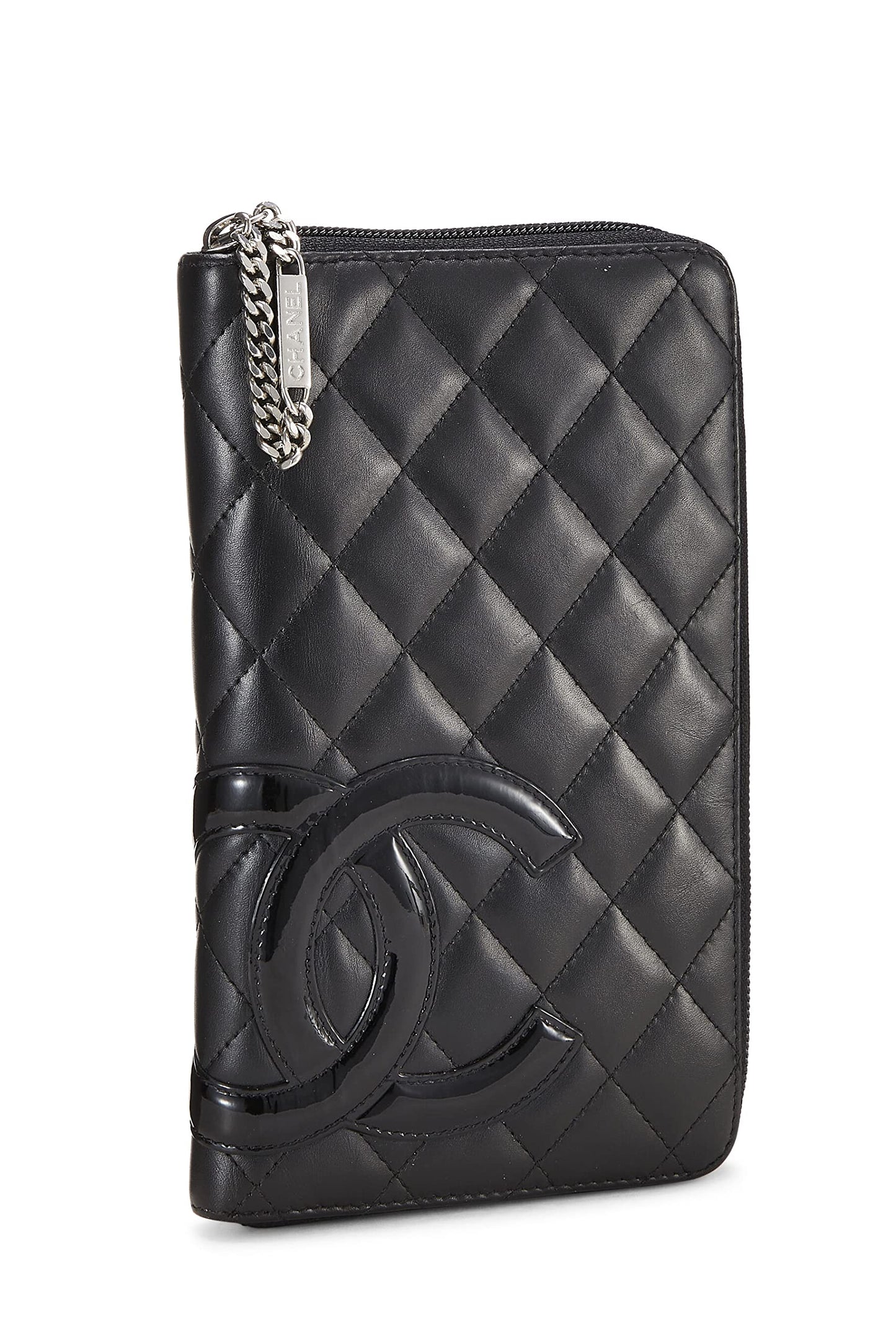 Chanel Black Quilted Calfskin Cambon Ligne Travel Wallet, Black