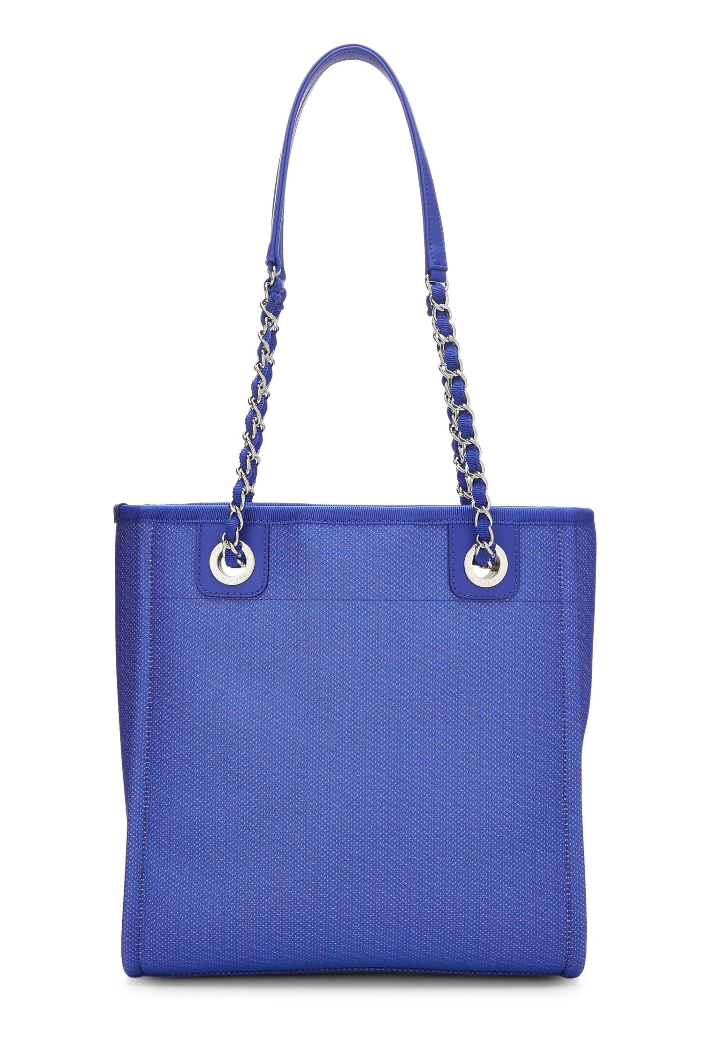 Chanel, Blue Canvas Deauville Tote Mini, Blue