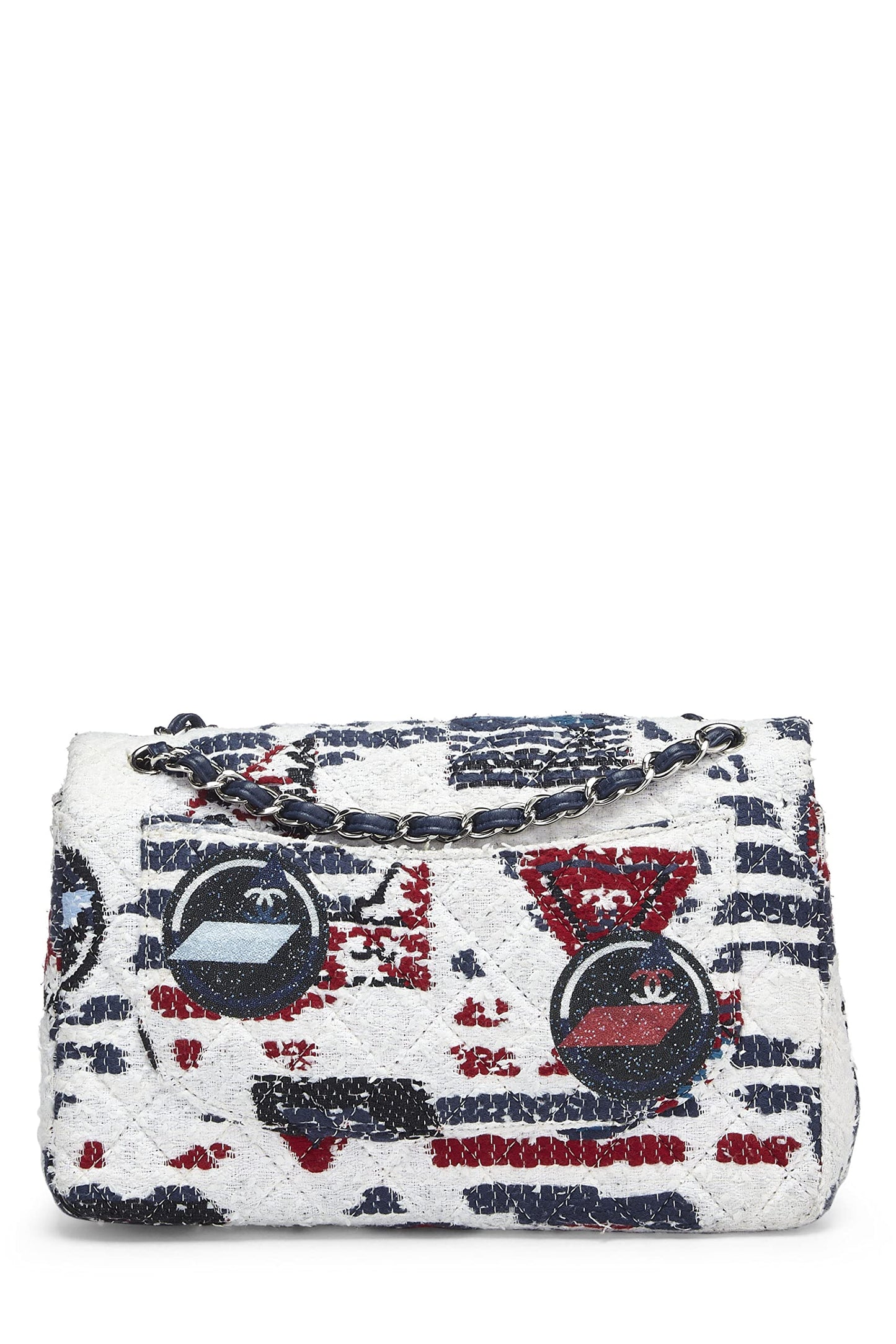 Chanel, Multi Quilted Tweed New Classic Double Flap Jumbo, Multi
