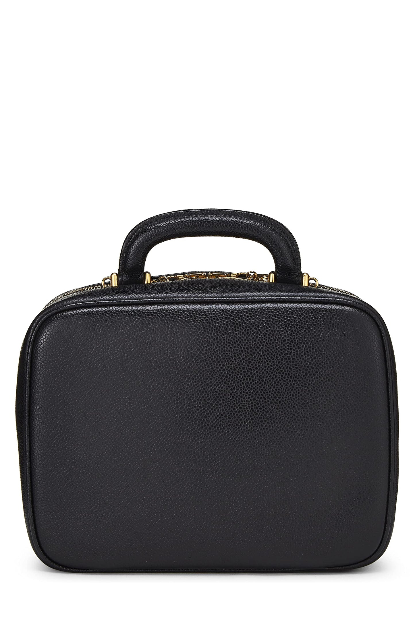 Chanel, Black Caviar Lunch Box Vanity, Black