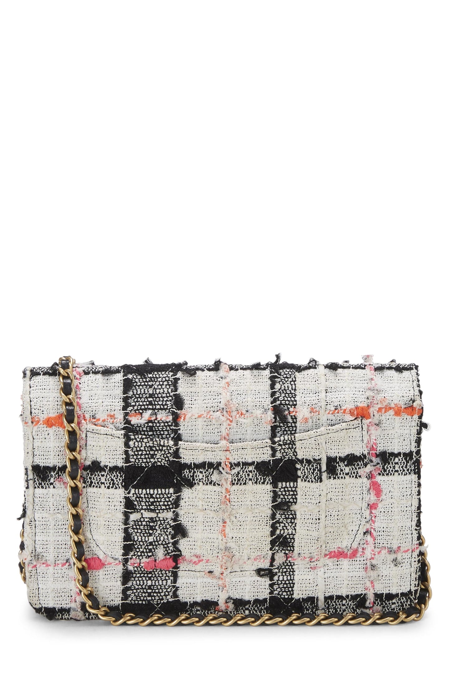 Chanel, Multicolor Plaid Tweed Wallet on Chain (WOC), Multi