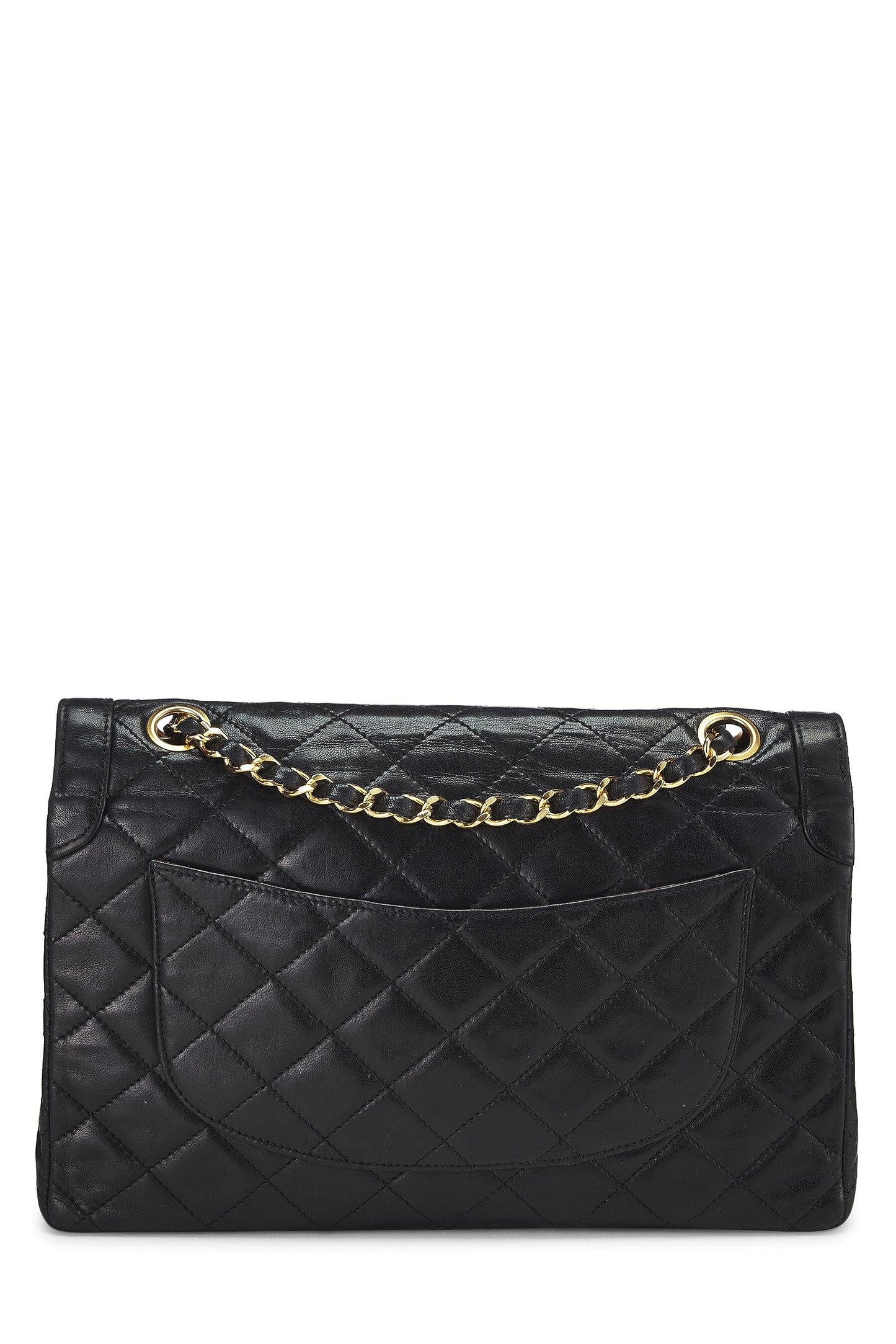 Chanel, Black Quilted Lambskin Paris Limited Double Flap Medium, Black
