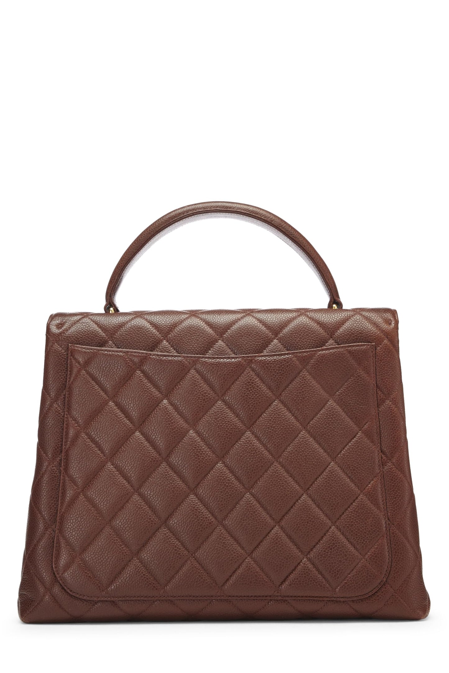 Chanel, Brown Quilted Caviar Kelly, Brown