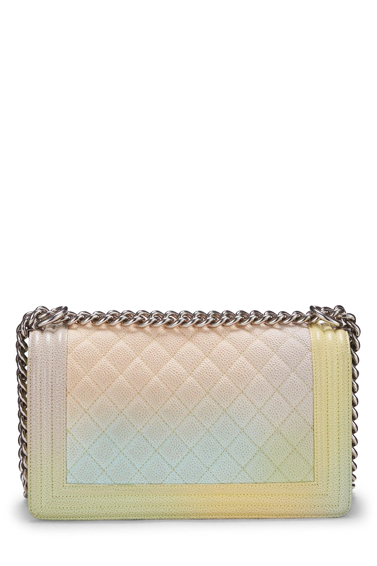Chanel, Rainbow Quilted Caviar Boy Bag Medium, Multi