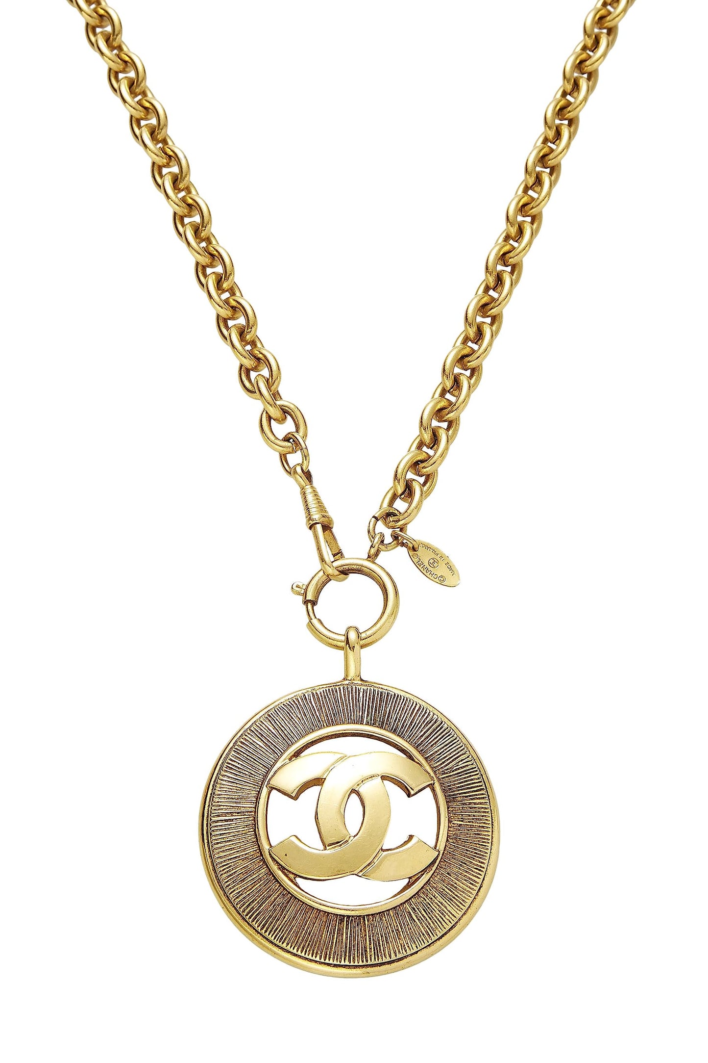 Chanel, Gold 'CC' Sunburst Necklace Large, Gold