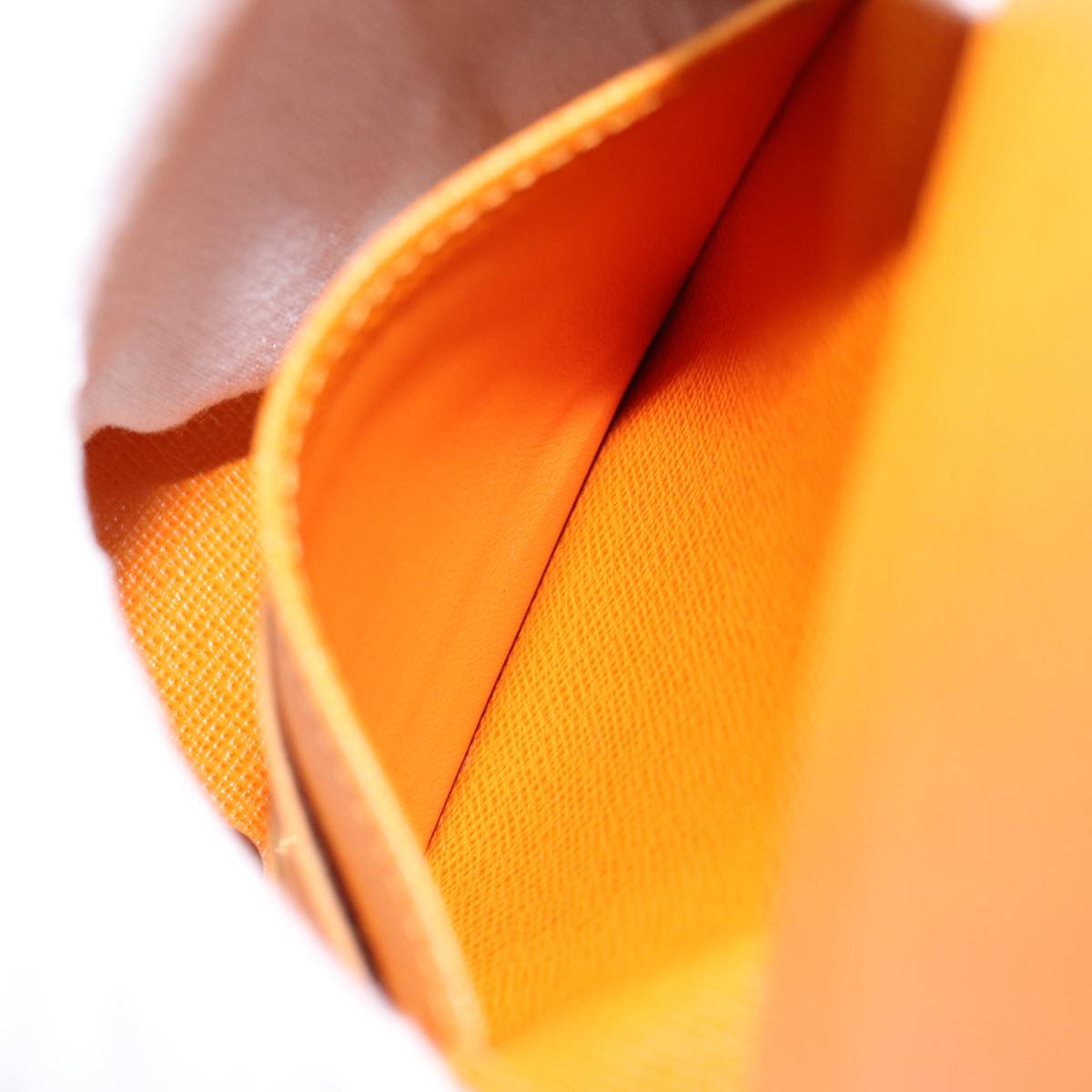 LOUIS VUITTON Epi Portefeuille Elise Wallet Orange Mandarin M6348H LV 82175