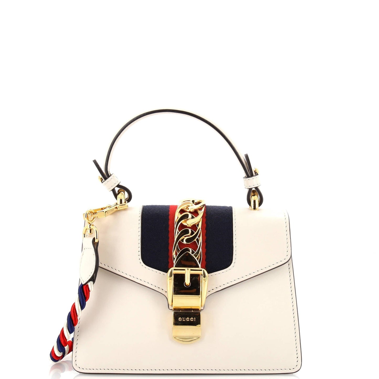 Luxury Gucci Trending 2025 Sylvie Top Handle Bag Leather Mini