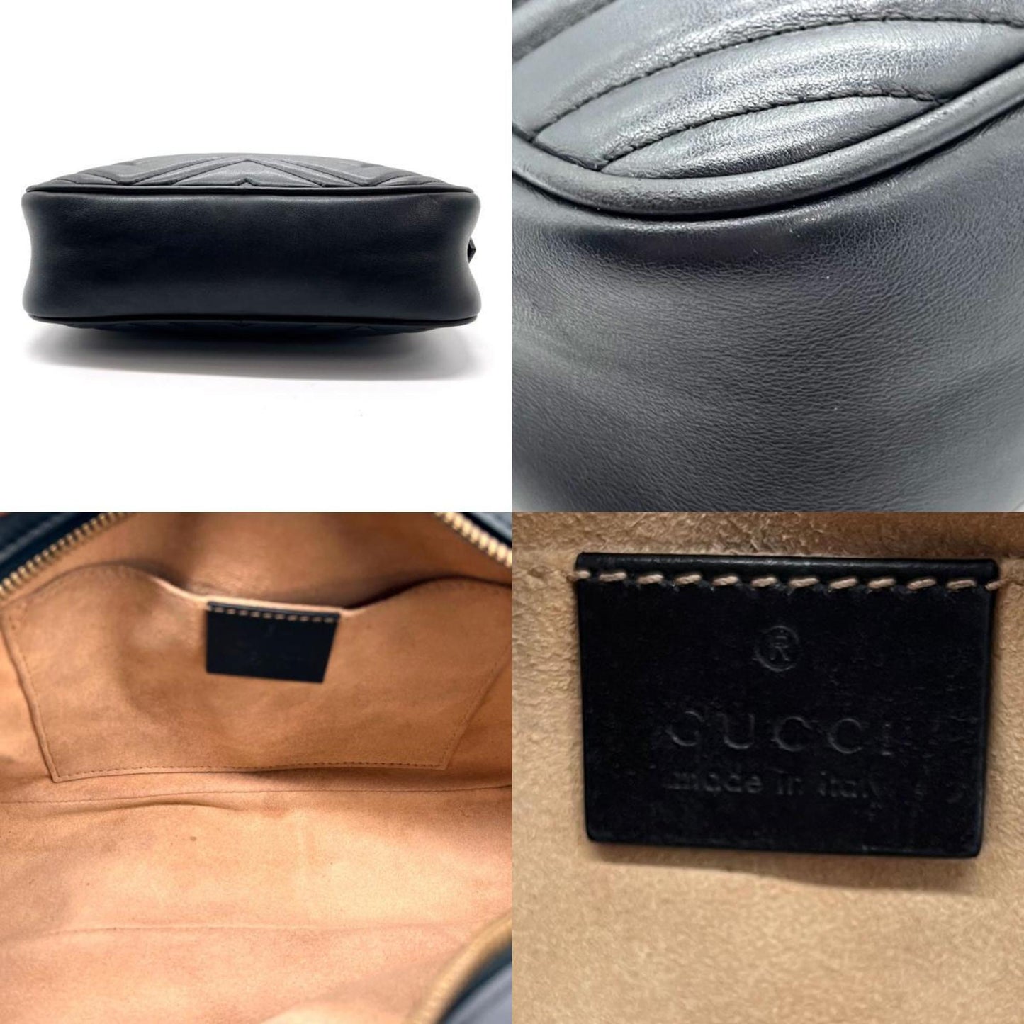 Luxury Gucci Trending 2025 Marmont Leather Shoulder Bag ()