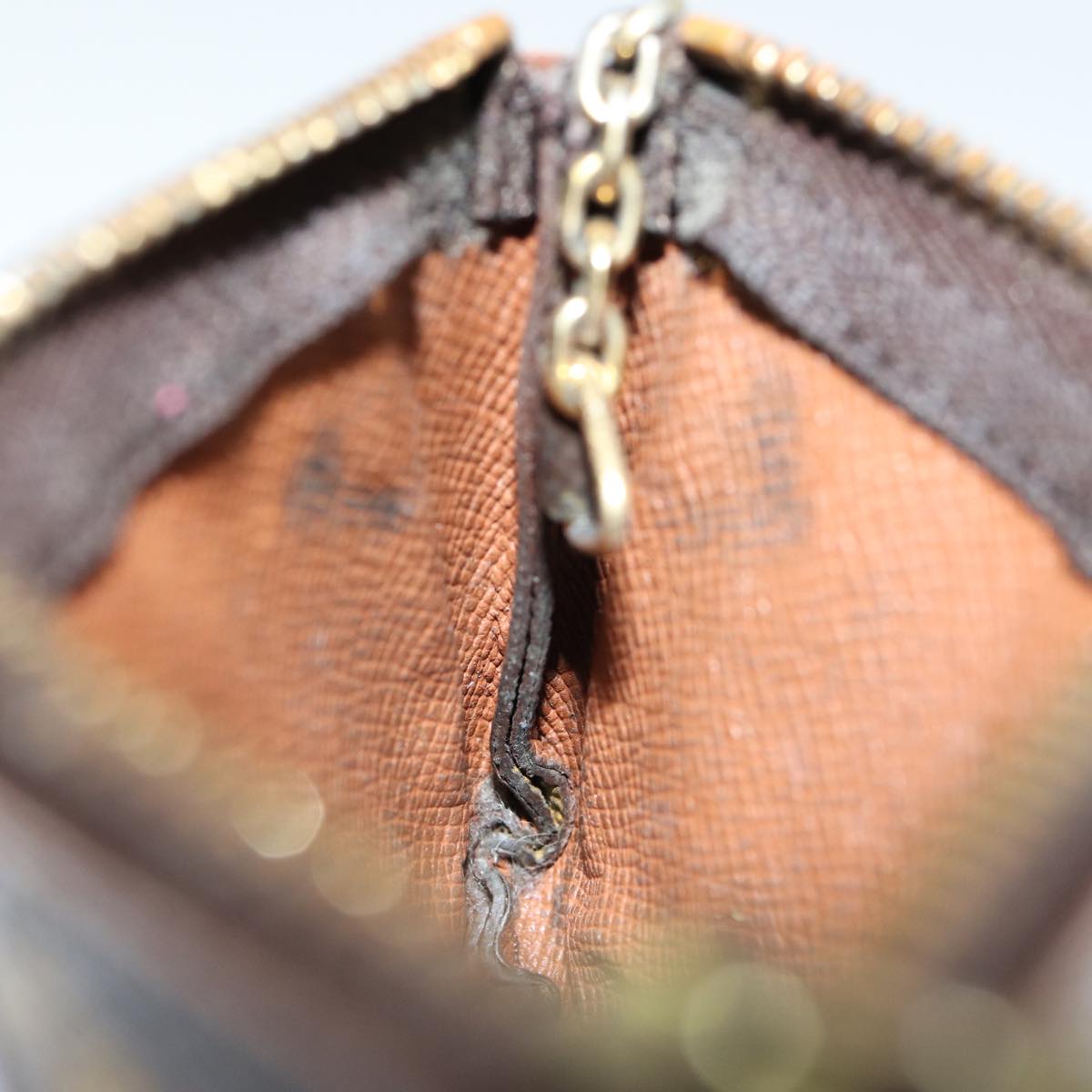 LOUIS VUITTON Monogram Pochette Cles Coin Purse M62650 LV 82182