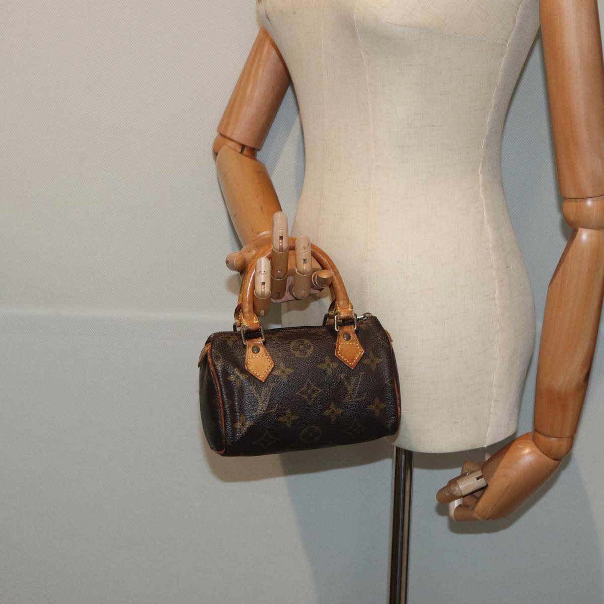 LOUIS VUITTON Monogram Mini Speedy Hand Bag M41534 LV 82198