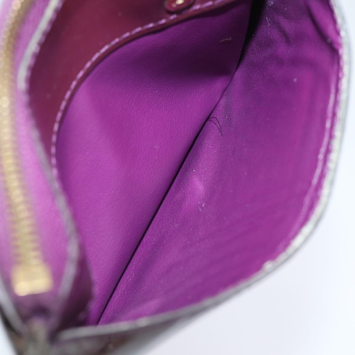 LOUIS VUITTON Vernis Pochette ClesNM Coin Purse Amethyst M90145 LV 82357