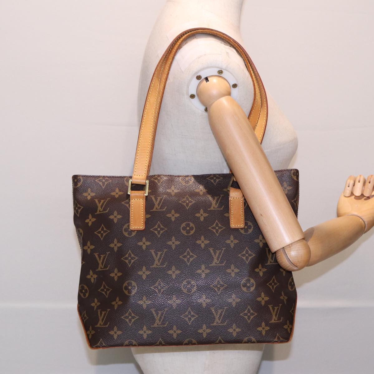 LOUIS VUITTON Monogram Cabas Piano Tote Bag M51148 LV 82531