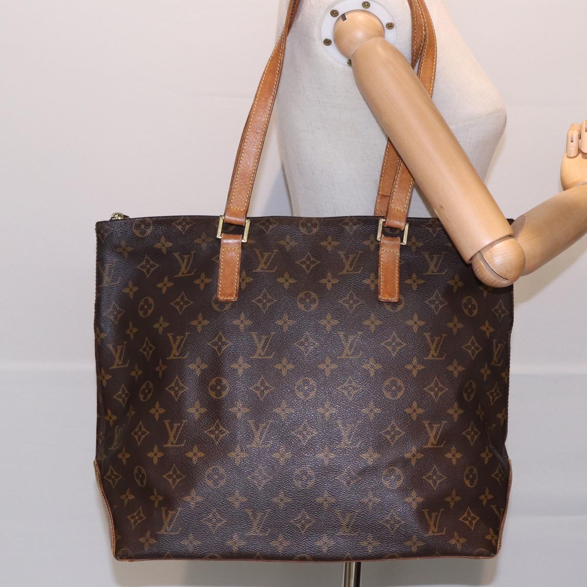 LOUIS VUITTON Monogram Cabas Mezzo Tote Bag M51151 LV 82541