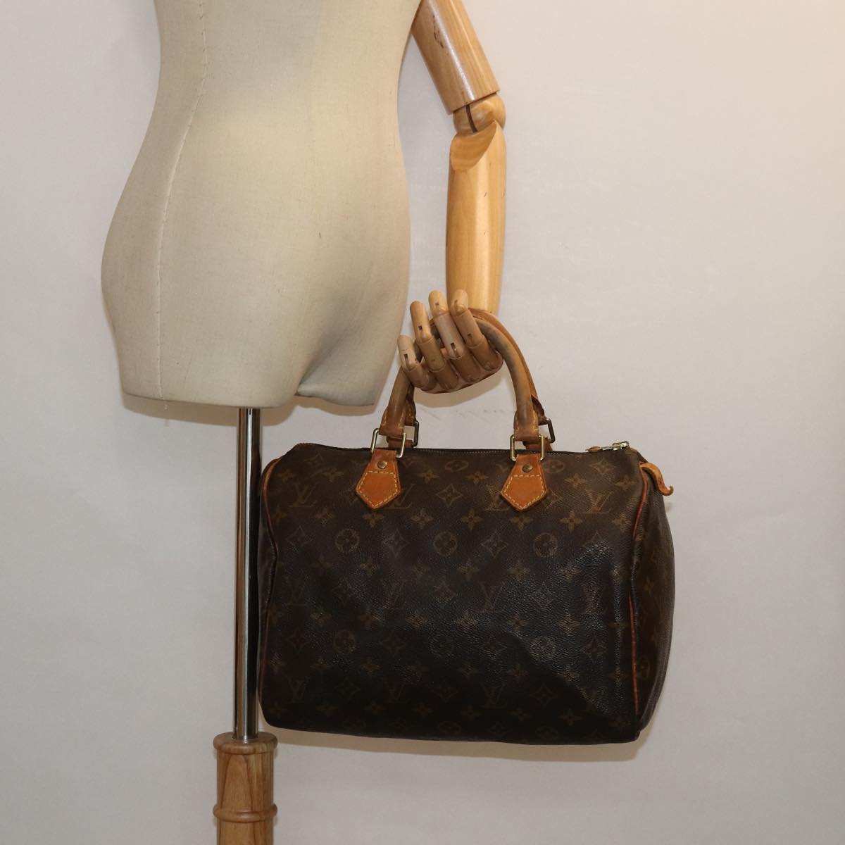 LOUIS VUITTON Monogram Speedy 30 Hand Bag M41526 LV 82789