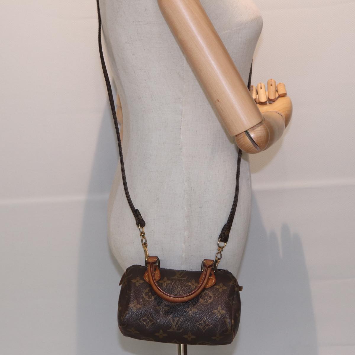 LOUIS VUITTON Monogram Mini Speedy Hand Bag M41534 LV 82859