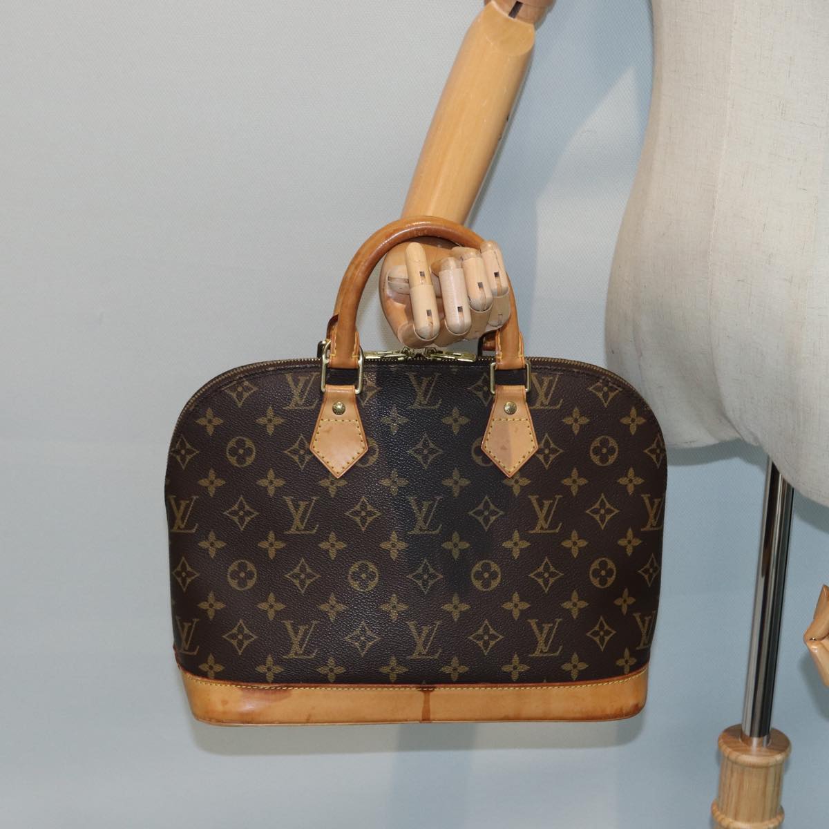 LOUIS VUITTON Monogram Alma Hand Bag M51130 LV 83053