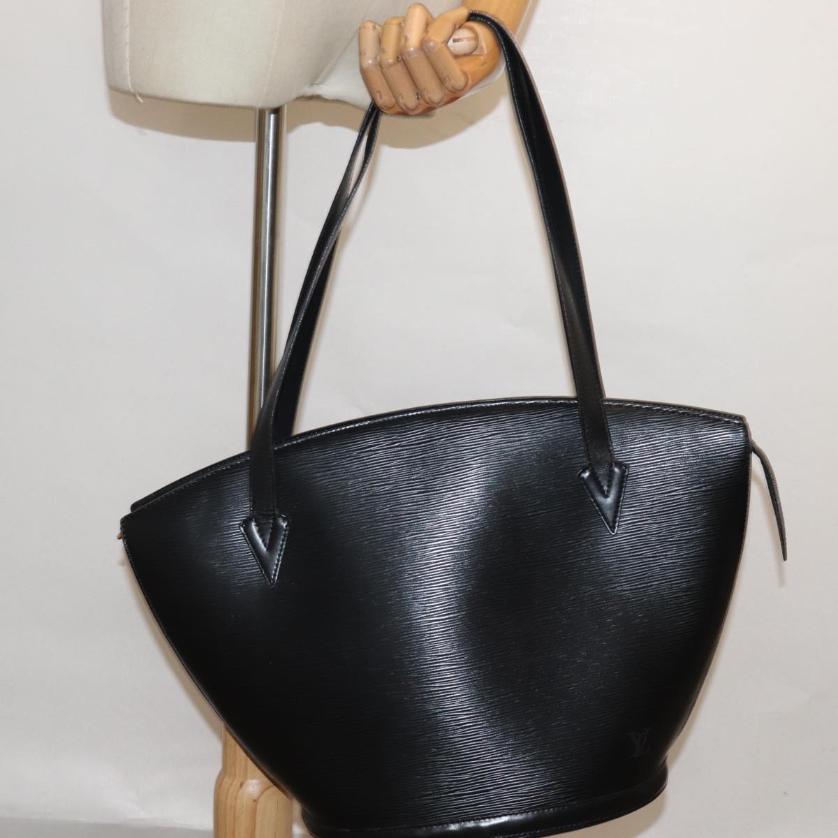 LOUIS VUITTON Epi Saint Jacques Shopping Shoulder Bag Black M52272 LV 83119