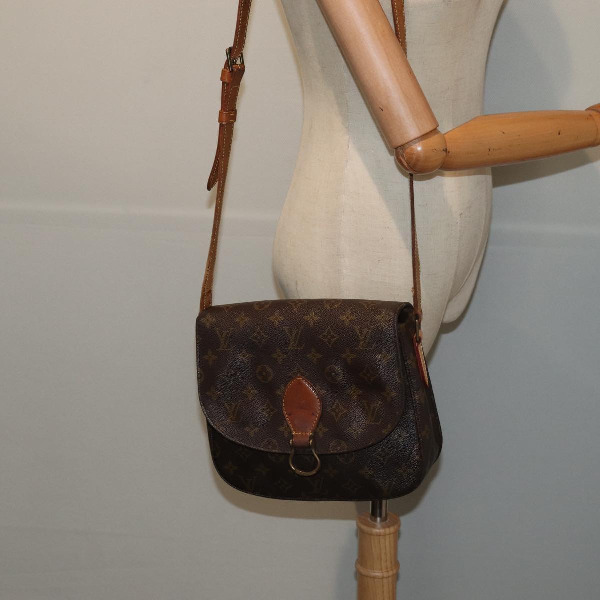 LOUIS VUITTON Monogram Saint Cloud GM Shoulder Bag M51242 LV 83257