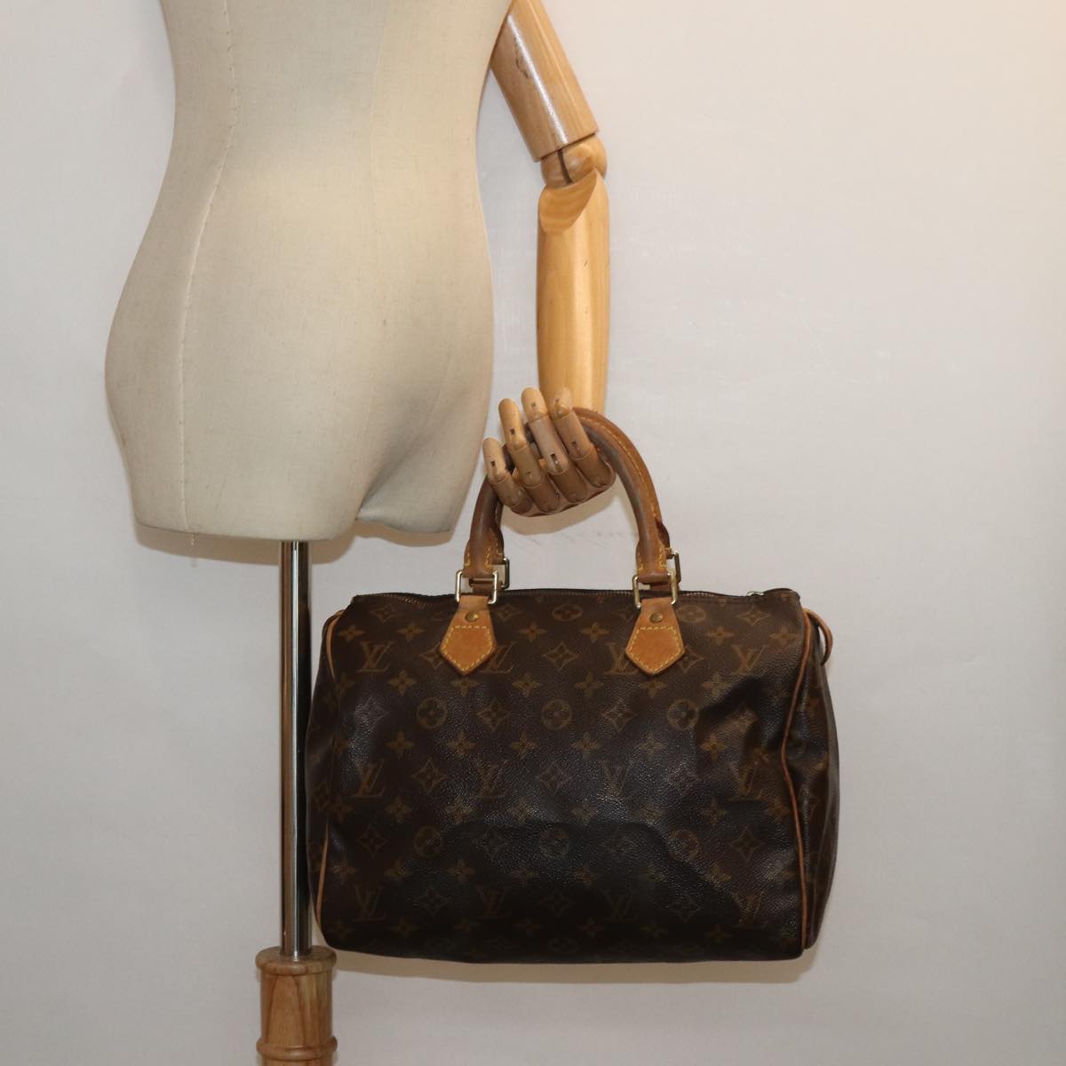 LOUIS VUITTON Monogram Speedy 30 Hand Bag M41526 LV 83555