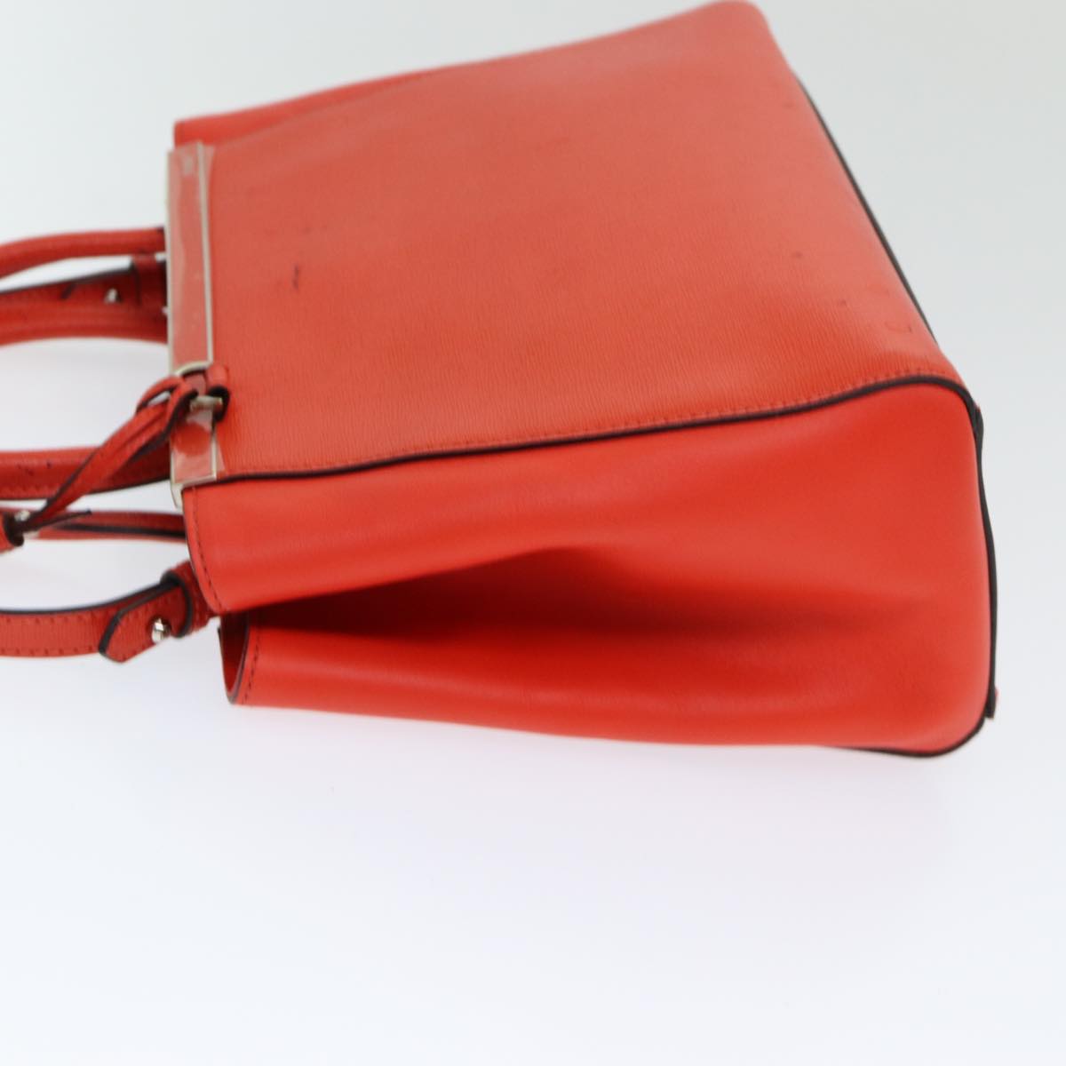 Luxury Fendi Hand Bag Leather 2way Orange83672