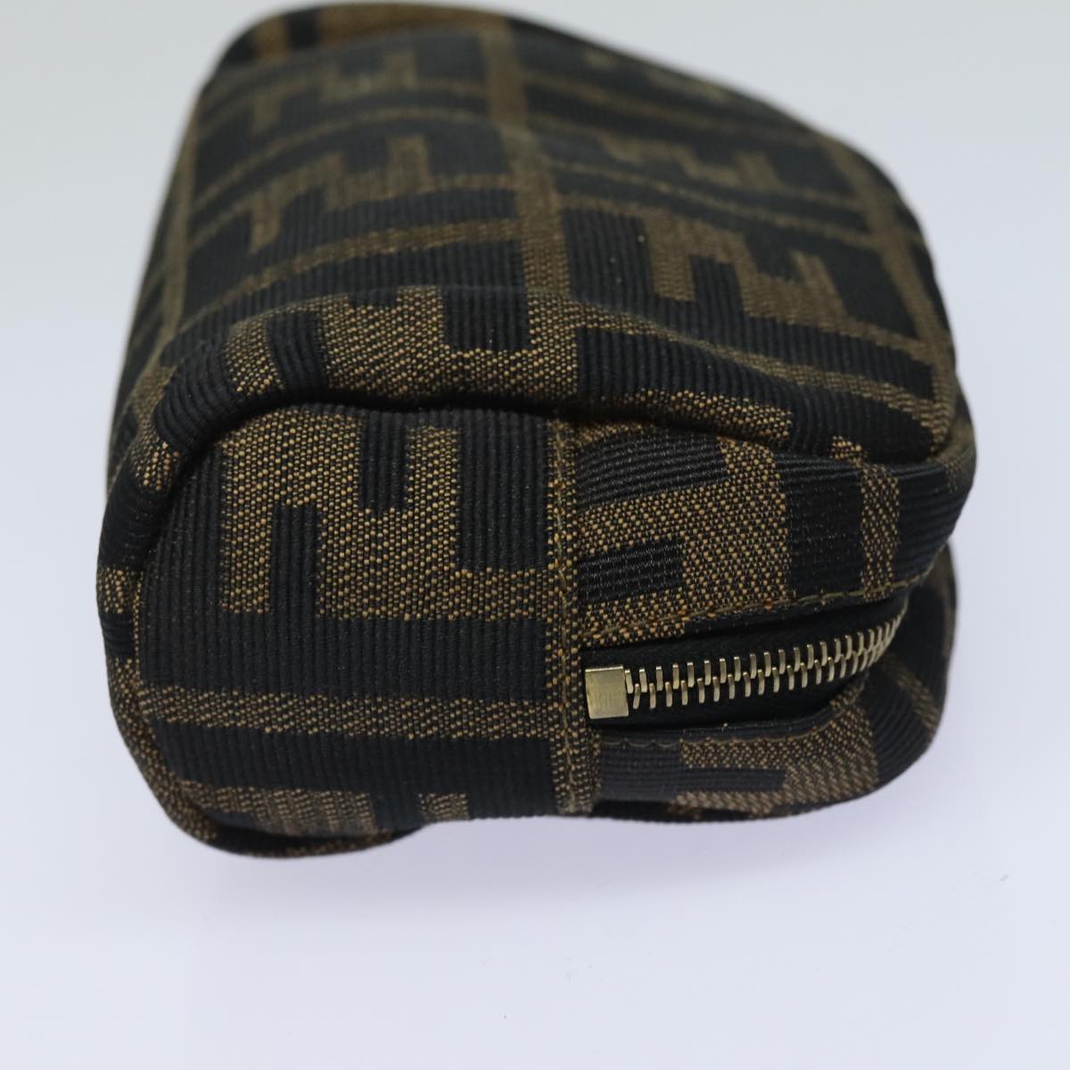Luxury Fendi Zucca Canvas Pouch Black Brown83766