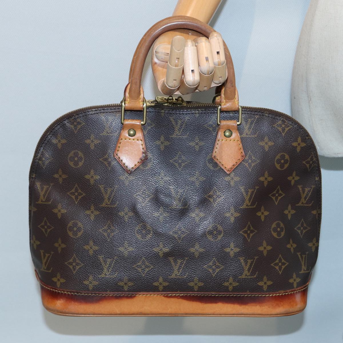 LOUIS VUITTON Monogram Alma Hand Bag M51130 LV 83788