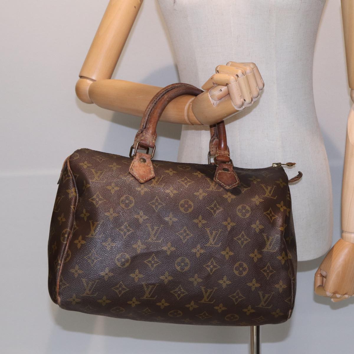 LOUIS VUITTON Monogram Speedy 30 Hand Bag M41526 LV 83800