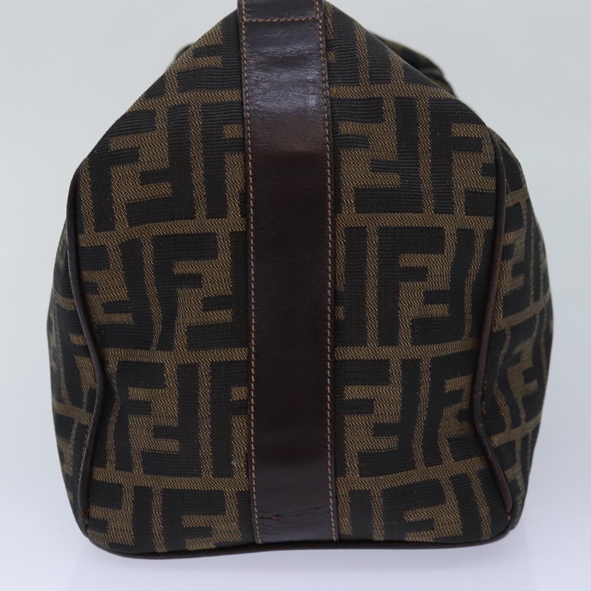 Luxury Fendi Zucca Canvas Vanity Hand Bag Brown83809