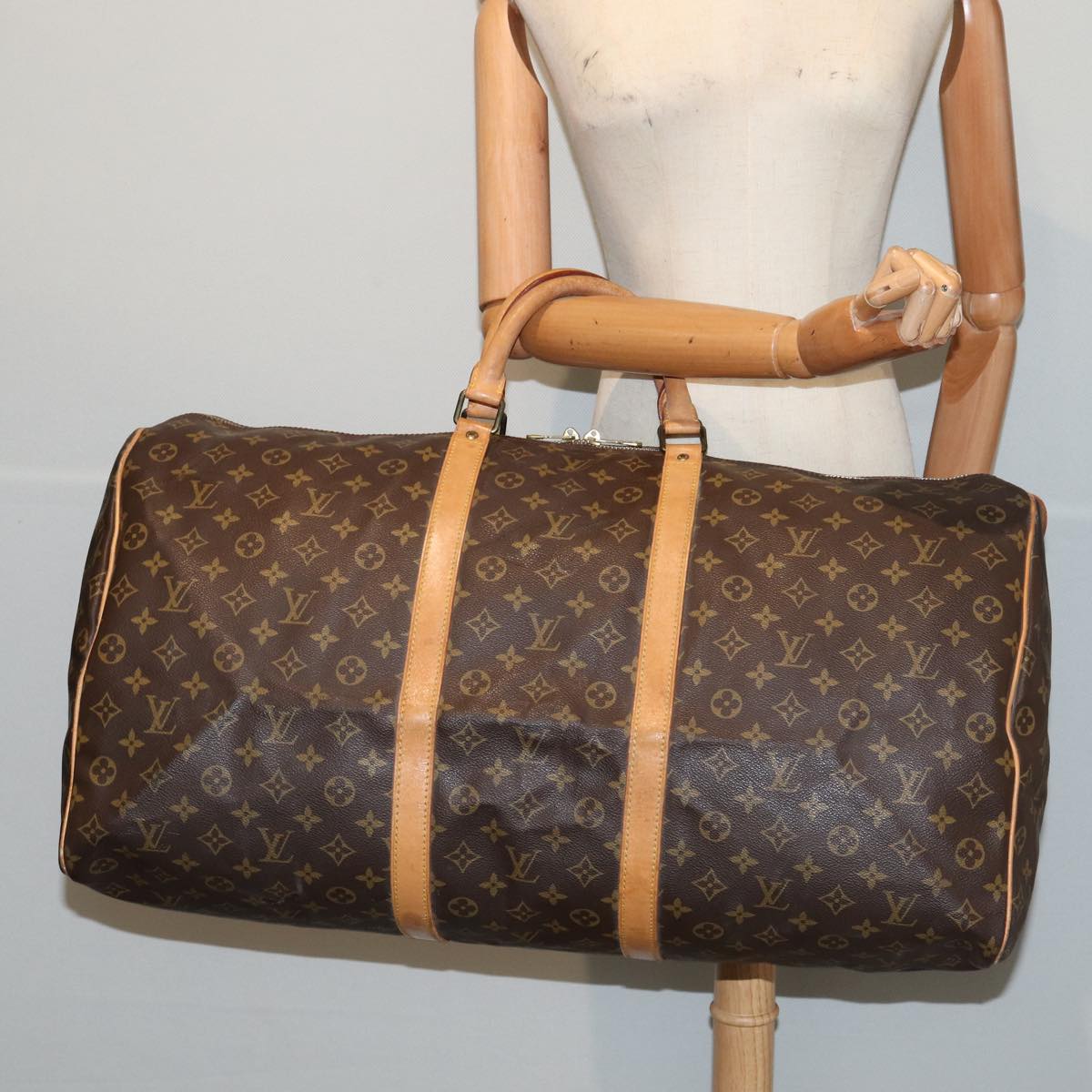 LOUIS VUITTON Monogram Keepall 60 Boston Bag M41422 LV 84033