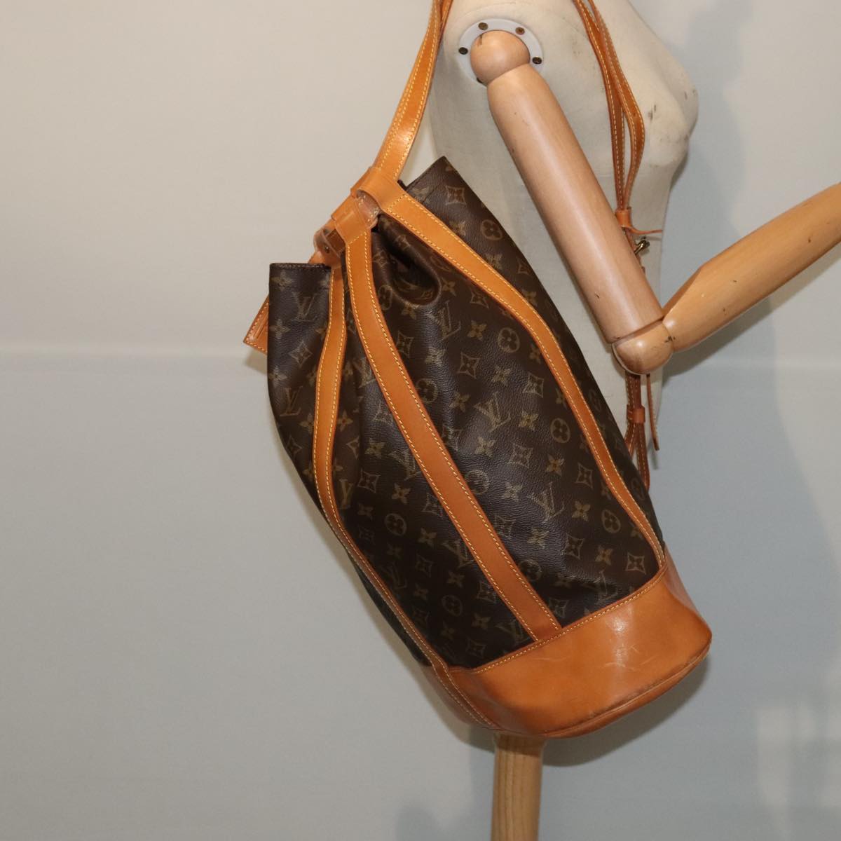 LOUIS VUITTON Monogram Randonnee GM Shoulder Bag M42244 LV 84037