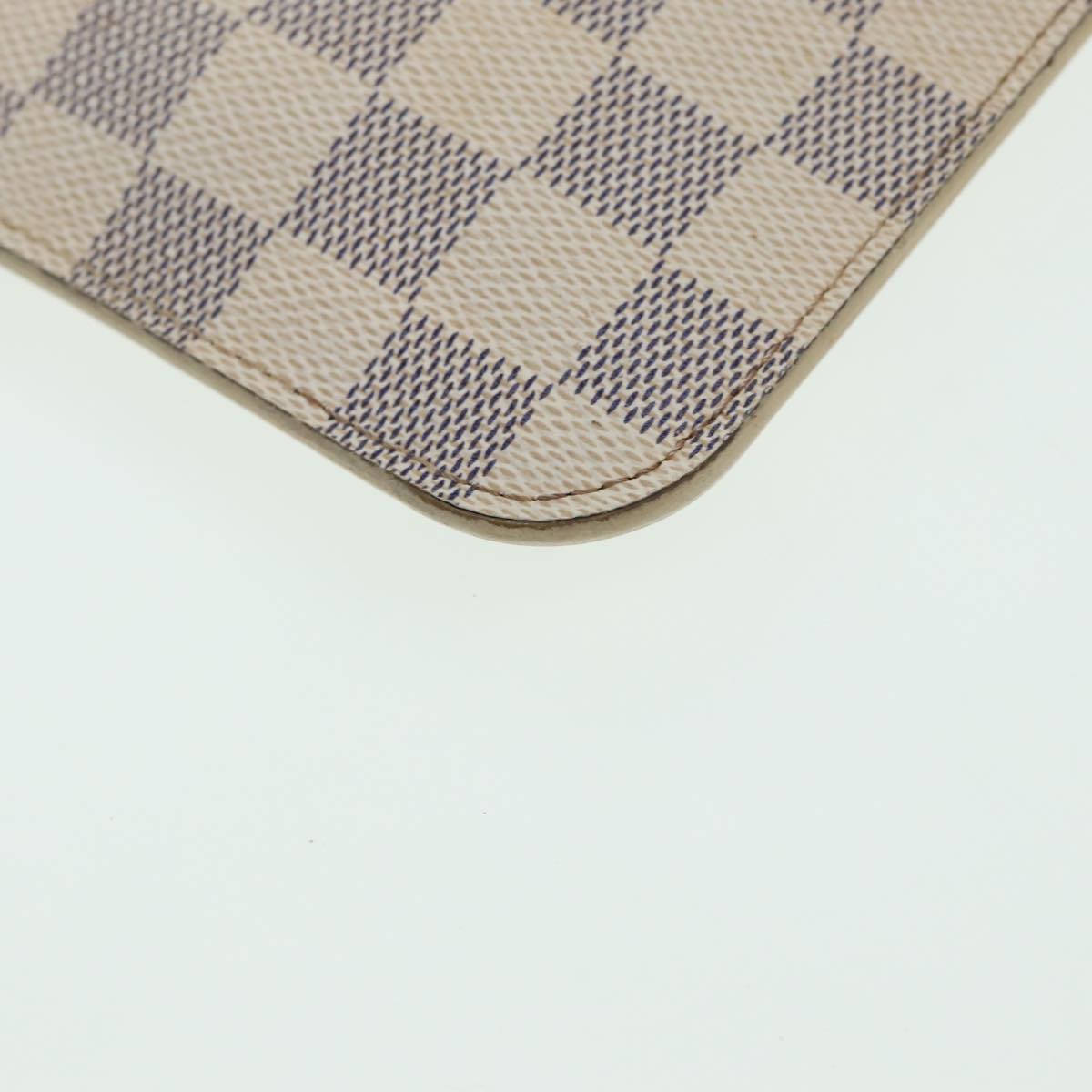 LOUIS VUITTON Damier Azur Neverfull MM Pouch Pouch LV 84121