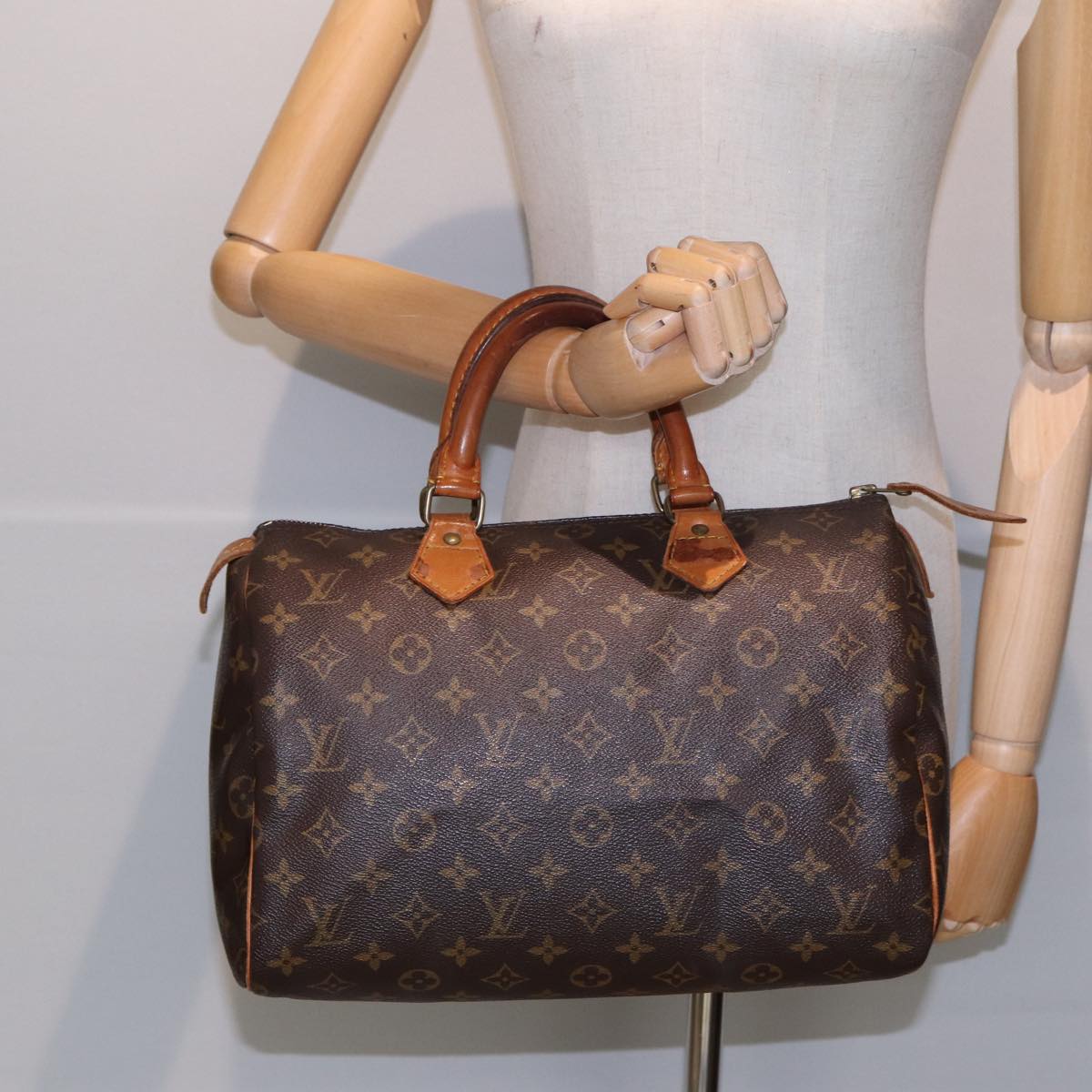 LOUIS VUITTON Monogram Speedy 30 Hand Bag M41526 LV 84192