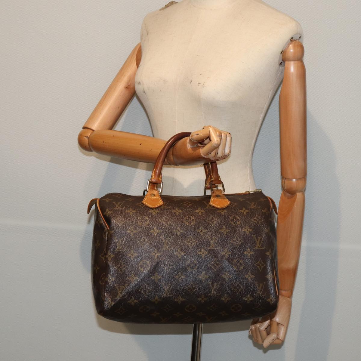 LOUIS VUITTON Monogram Speedy 30 Hand Bag M41526 LV 84328