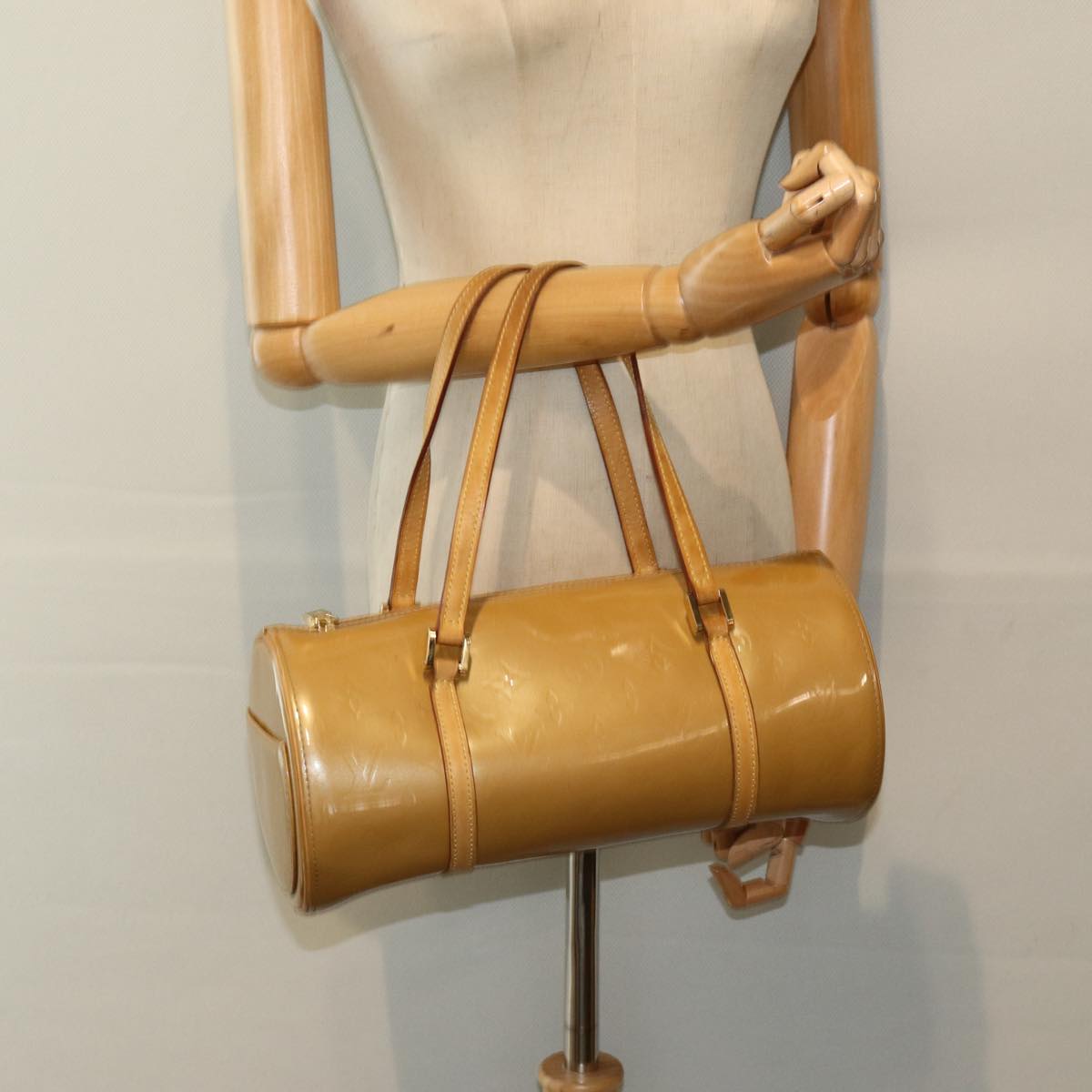 LOUIS VUITTON Monogram Vernis Bedford Hand Bag Noisette M91329 LV 84387