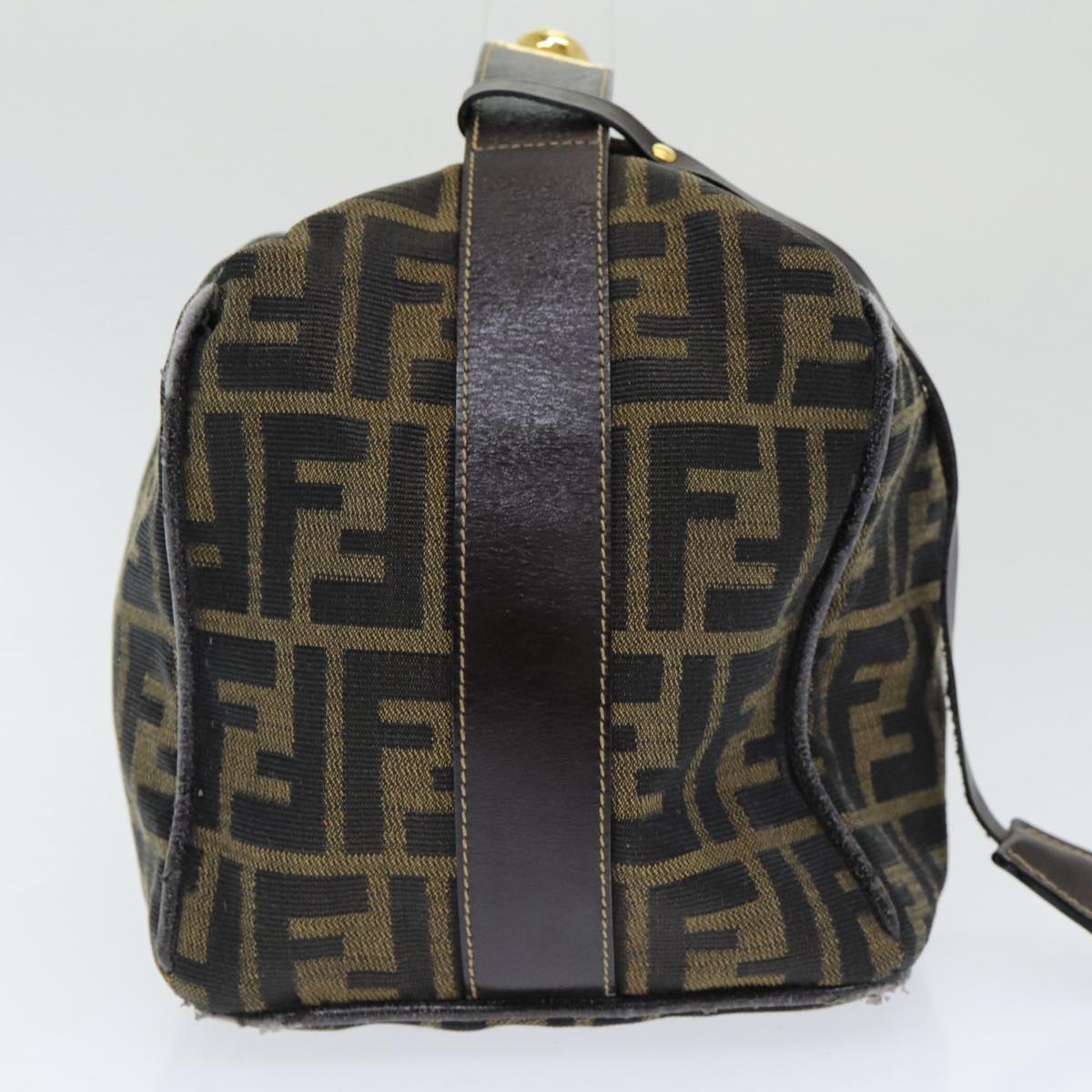 Luxury Fendi Zucca Canvas Vanity Pouch Brown Black84448