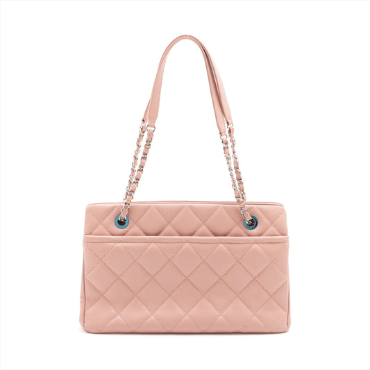 Chanel Matrasse Caviar S Tote Bag Coco Pink Silver G 20th