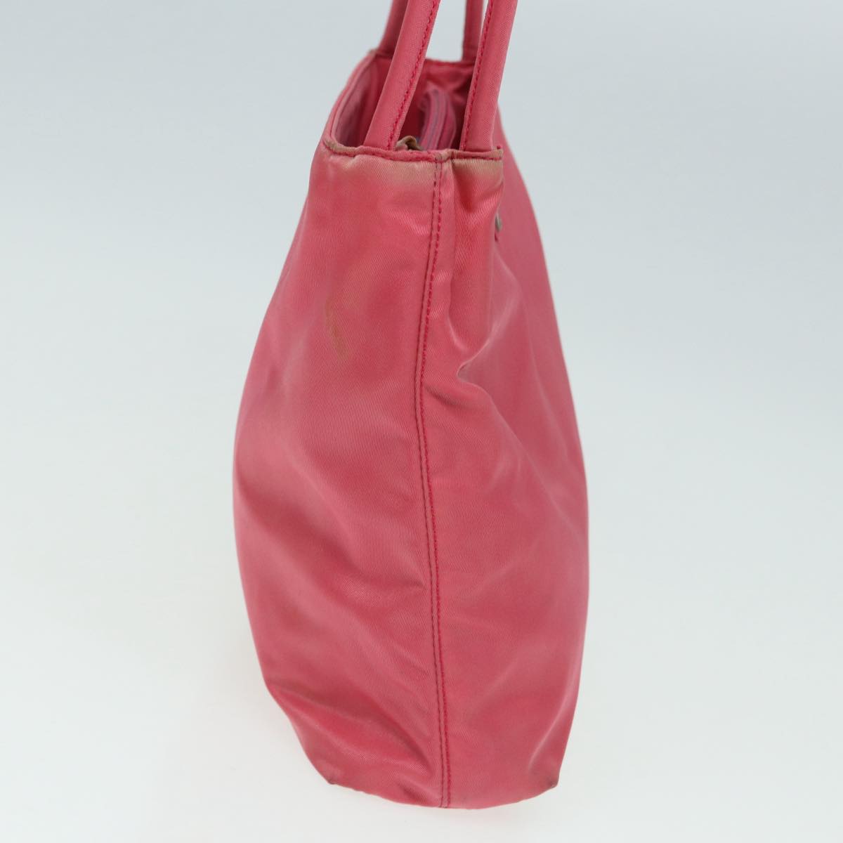 Luxury Prada Shoulder Bag Nylon Pink Silver 84644