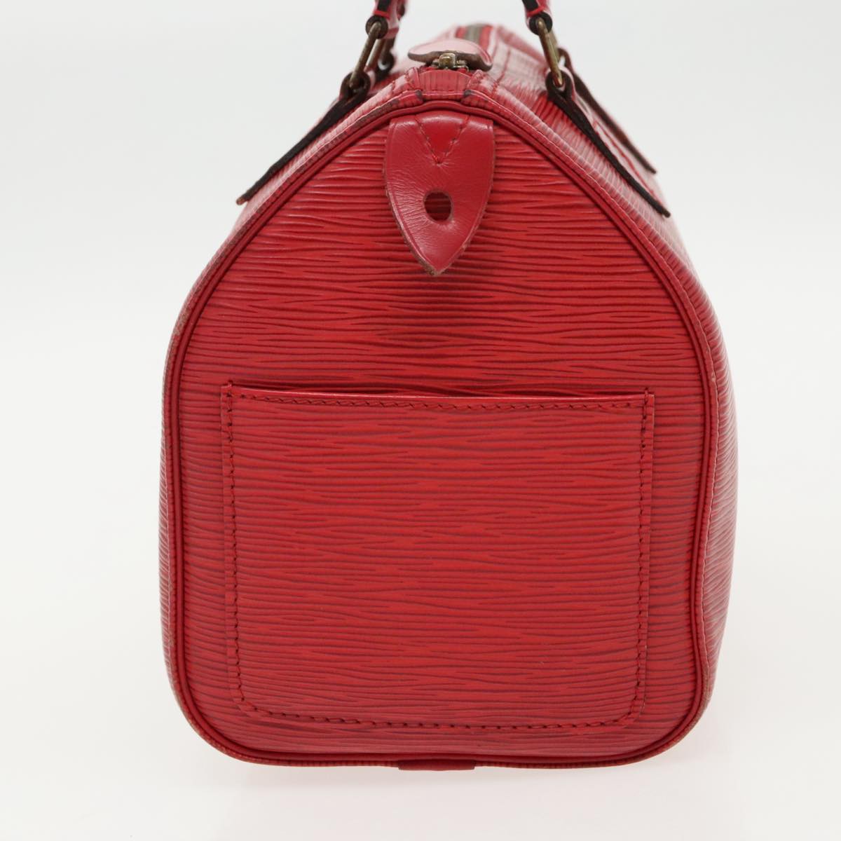 LOUIS VUITTON Epi Speedy 25 Hand Bag Castilian Red M43017 LV 84909