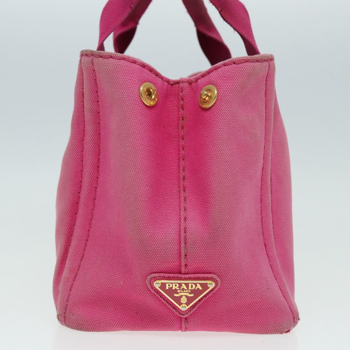 Luxury Prada Canapa PM Hand Bag Canvas Pink 84944